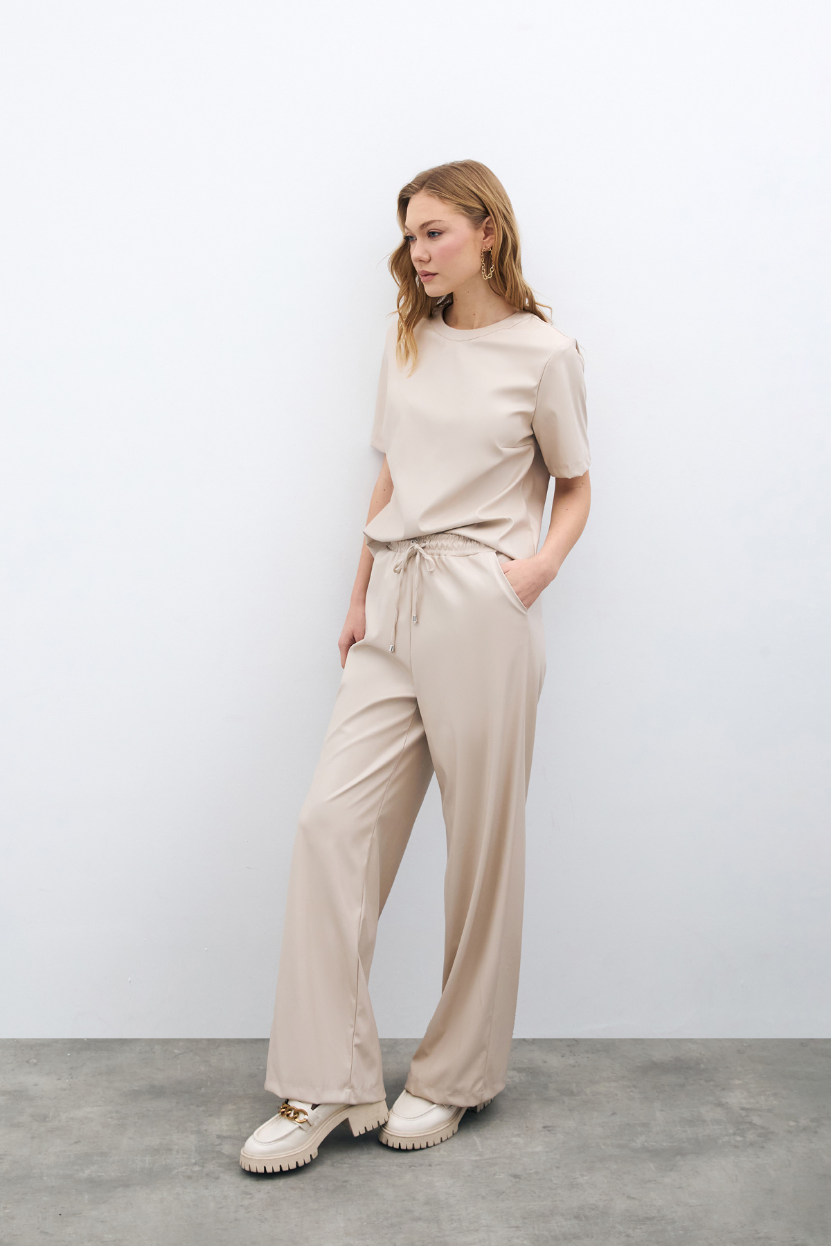 Salaş Deri Pantolon - TAŞ