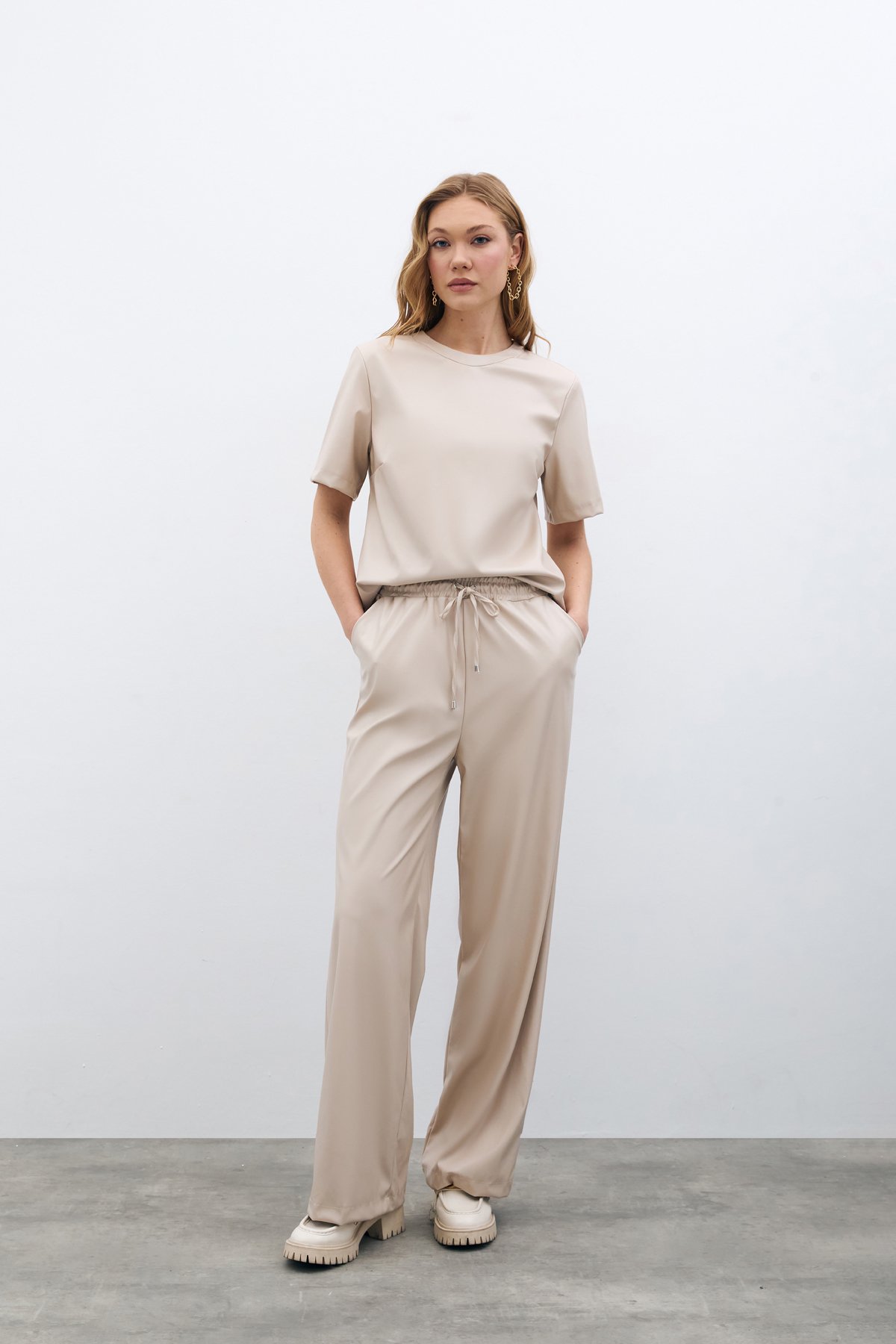 Salaş Deri Pantolon - TAŞ