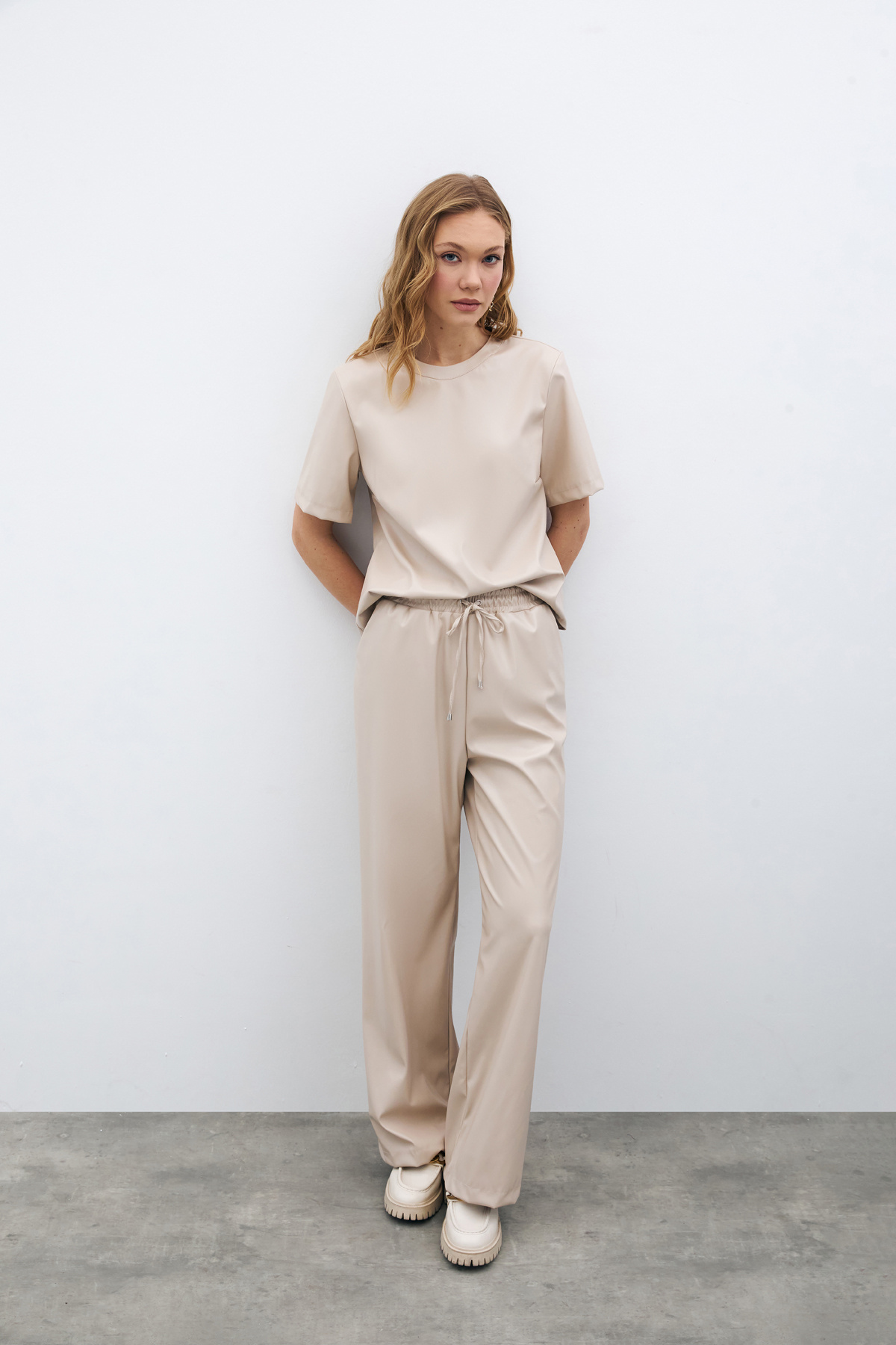 Salaş Deri Pantolon - TAŞ