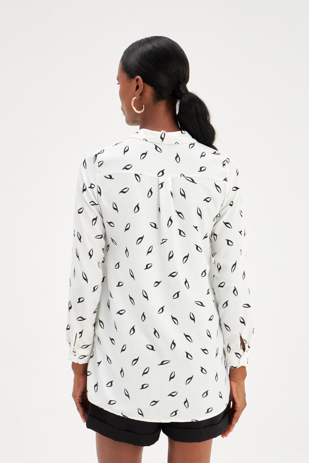 shabby impregnated shirt - ECRU