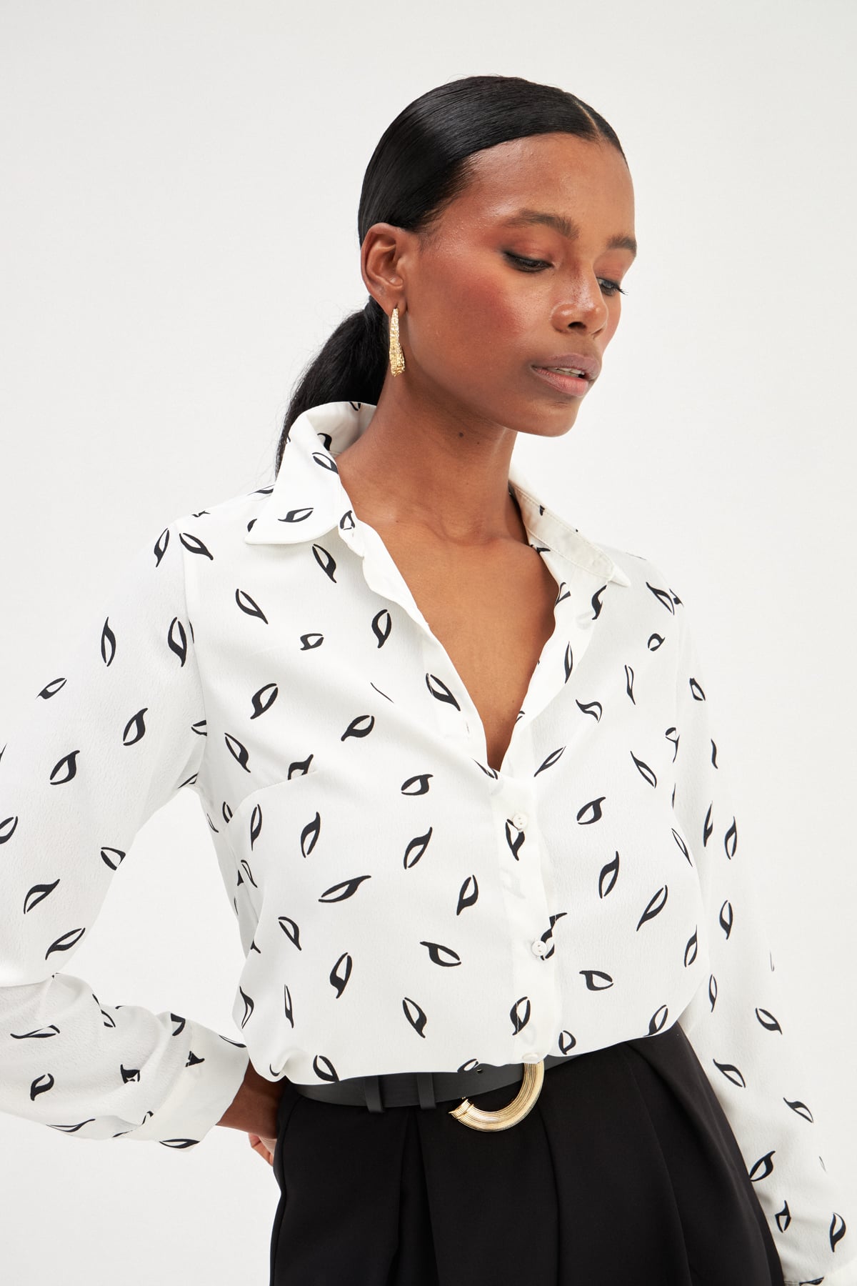 shabby impregnated shirt - ECRU