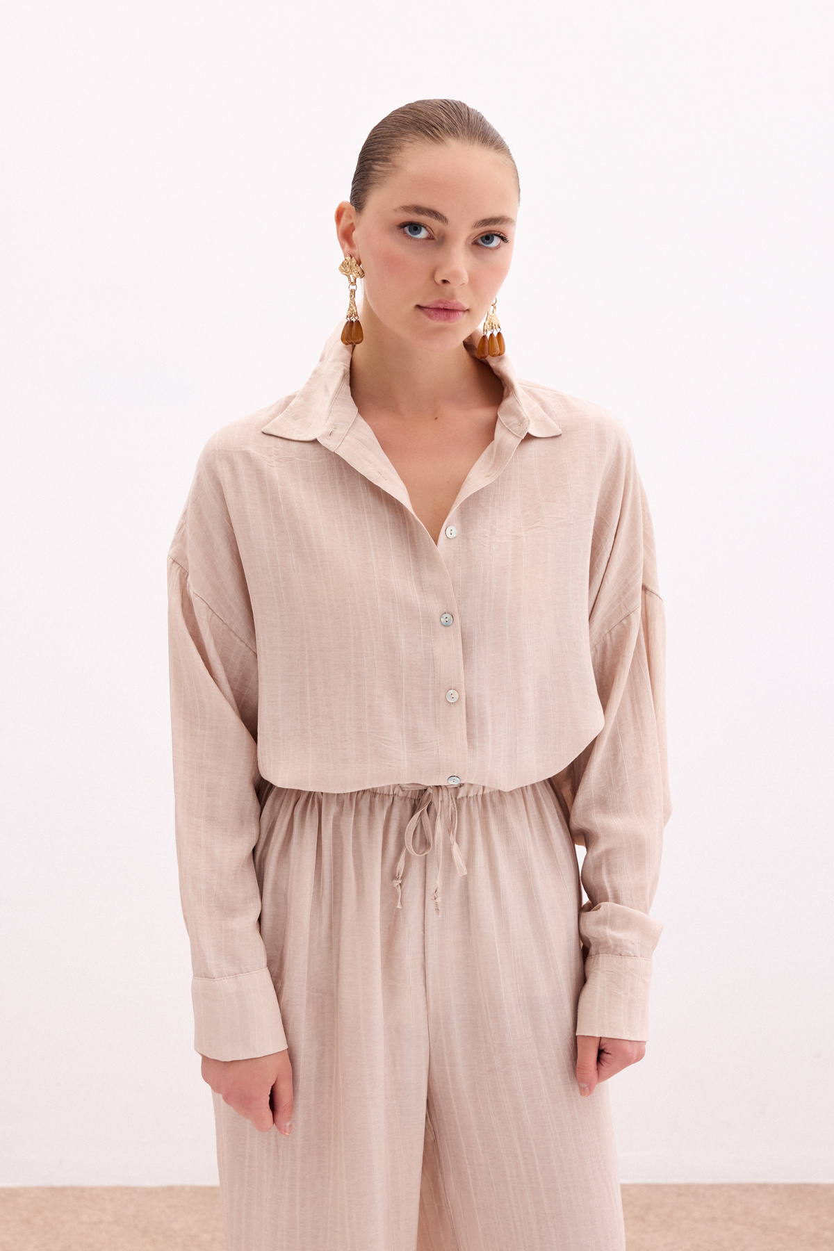 Salaş Gömlek - Bej