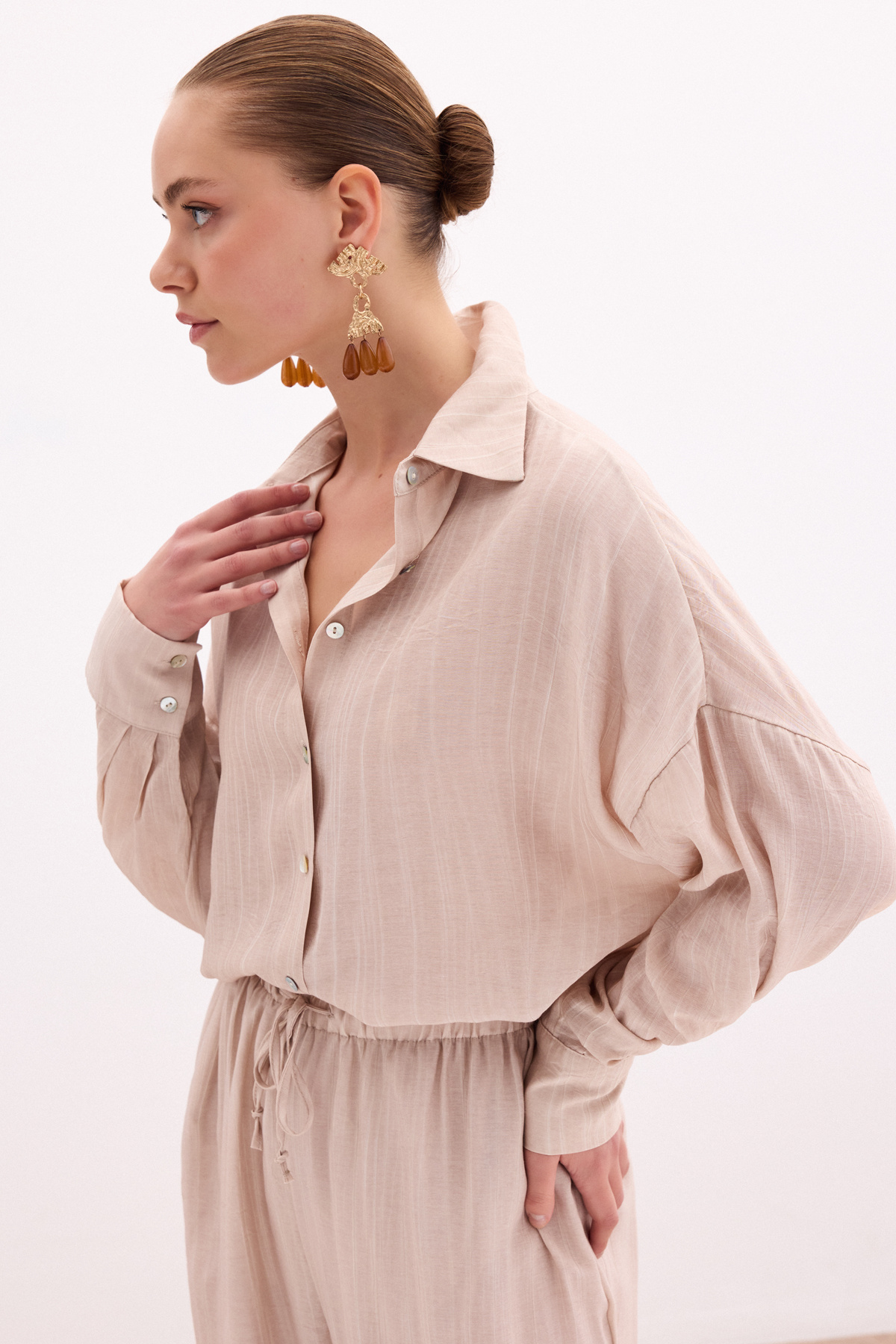 Salaş Gömlek - Bej