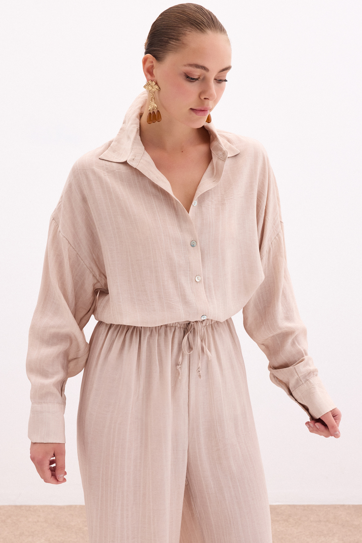 Salaş Gömlek - Bej