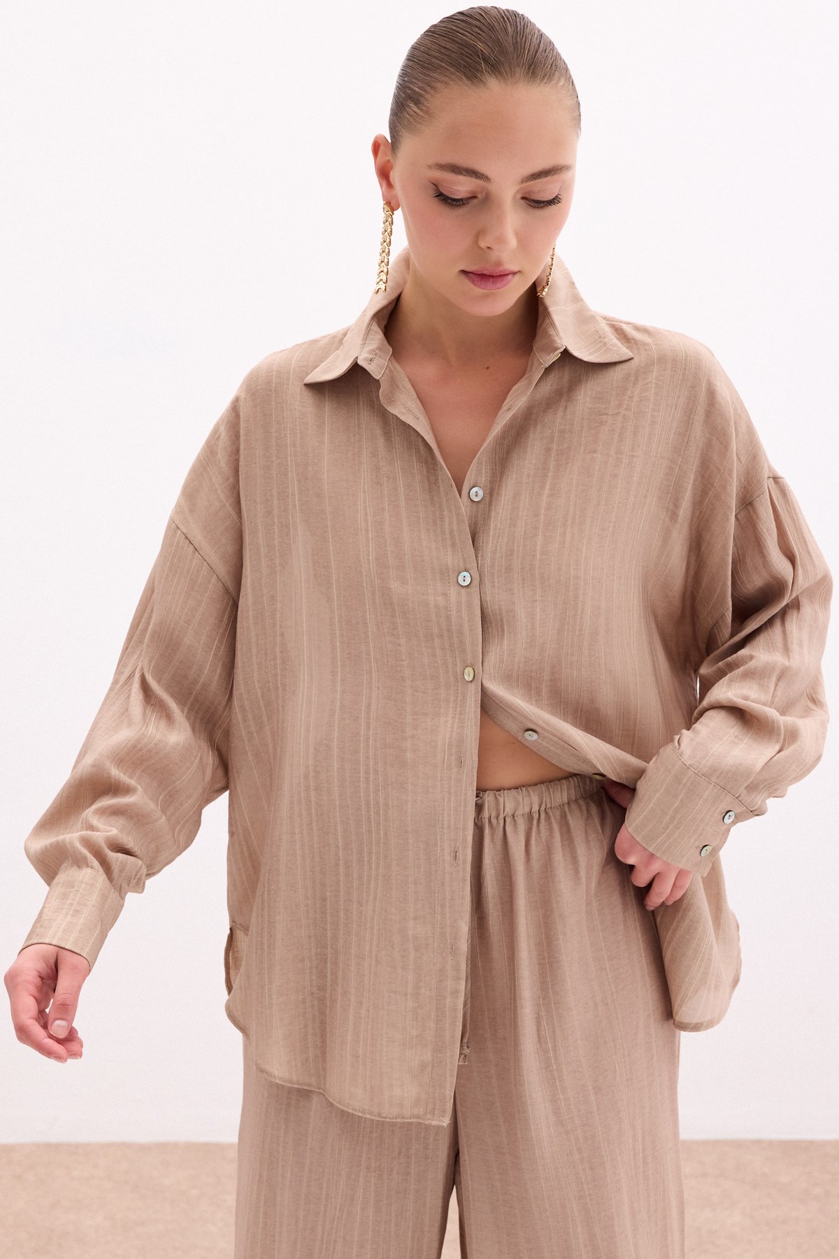 Salaş Gömlek - Camel