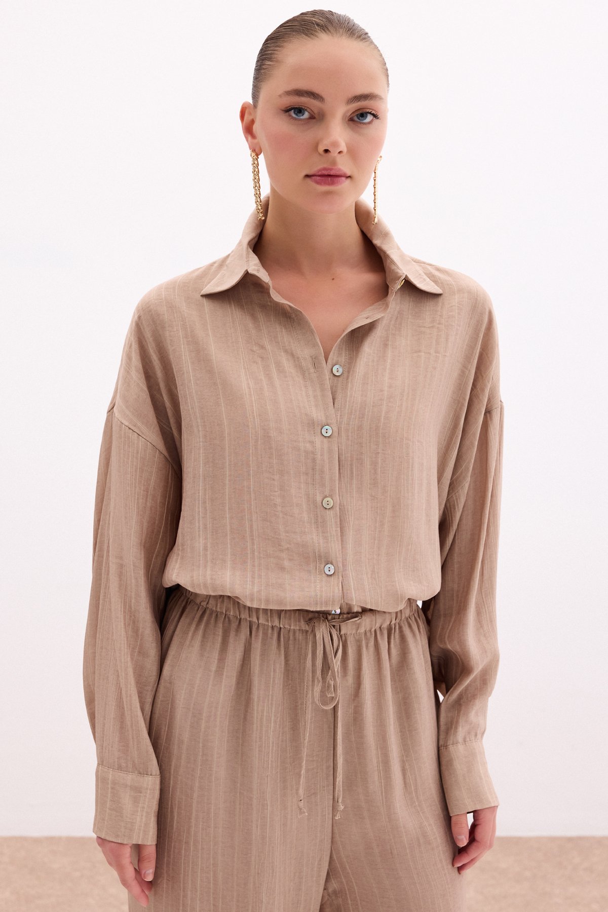 Salaş Gömlek - Camel