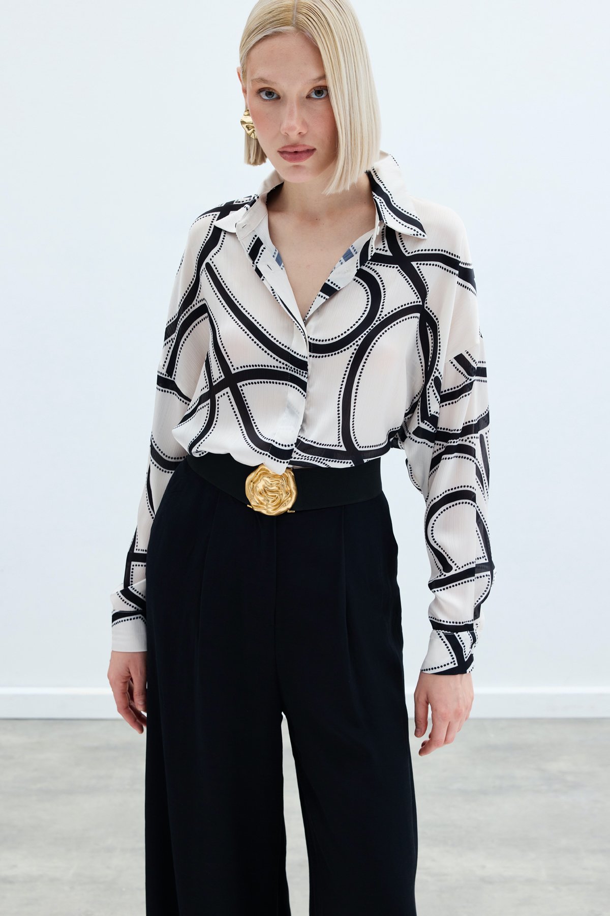 Salaş Gömlek - Ekru