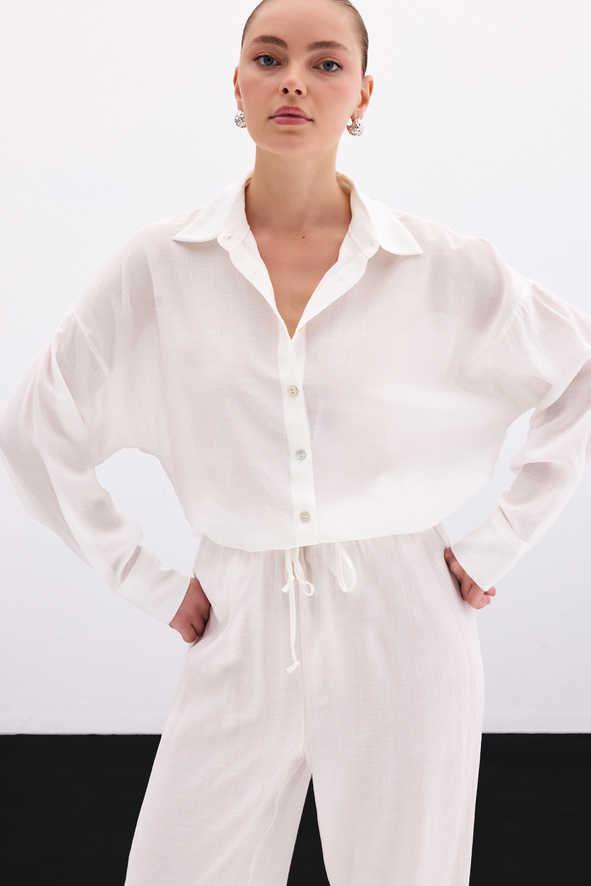 Salaş Gömlek - Ekru