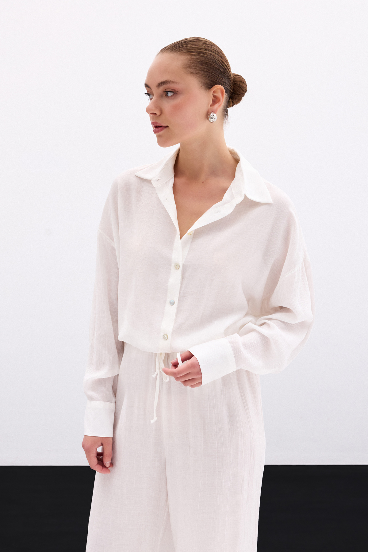 Salaş Gömlek - Ekru