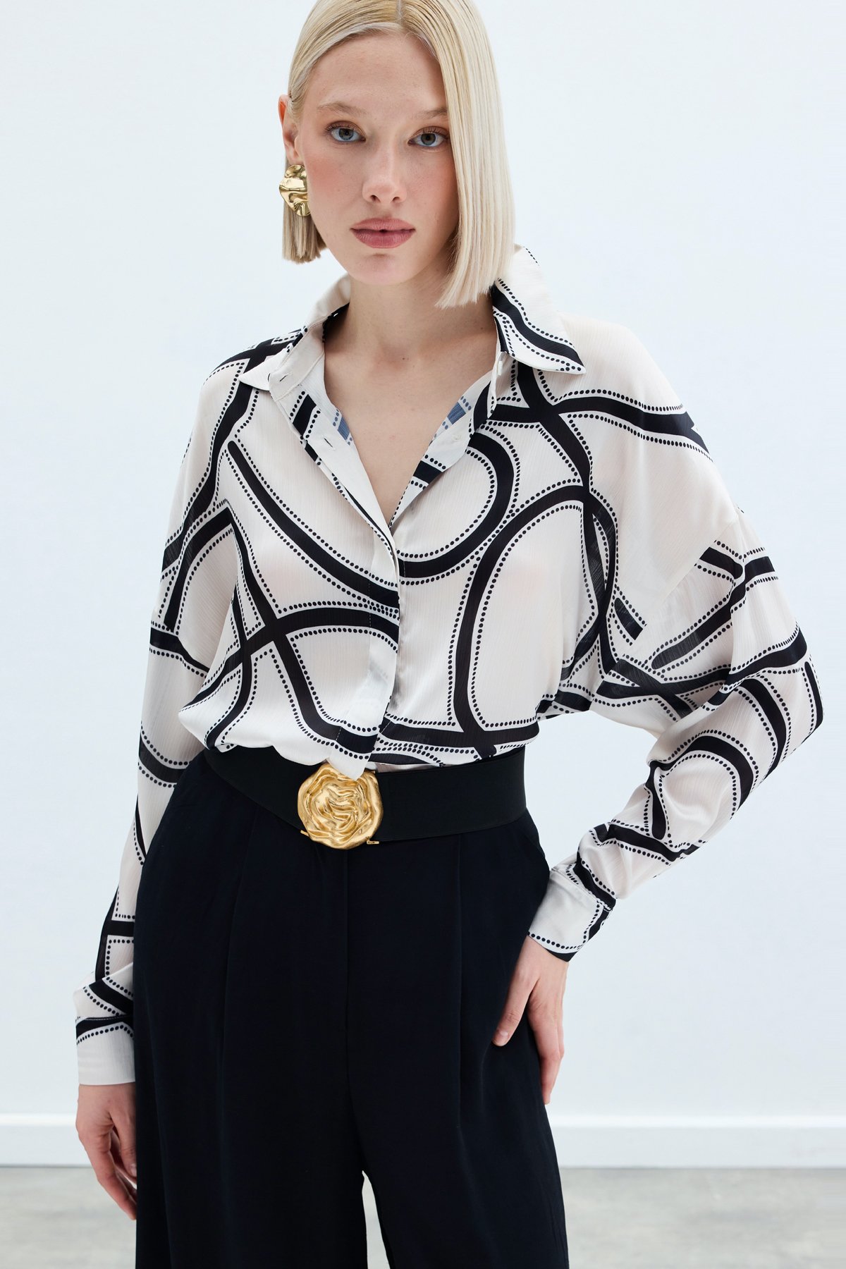 Salaş Gömlek - Ekru