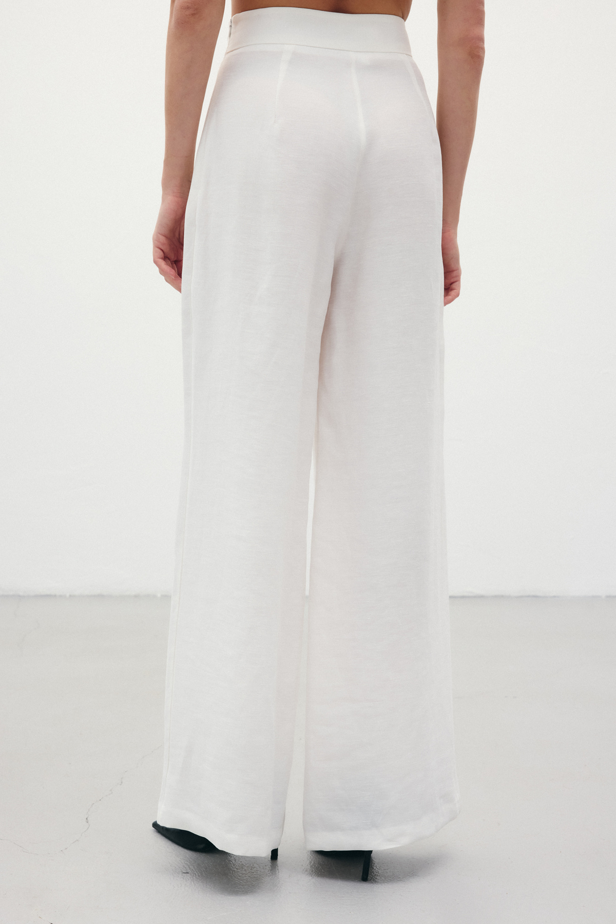 Salaş Keten Pantolon - Ekru