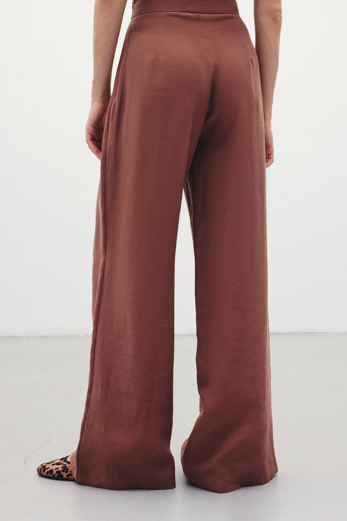 Salaş Keten Pantolon - Kahve