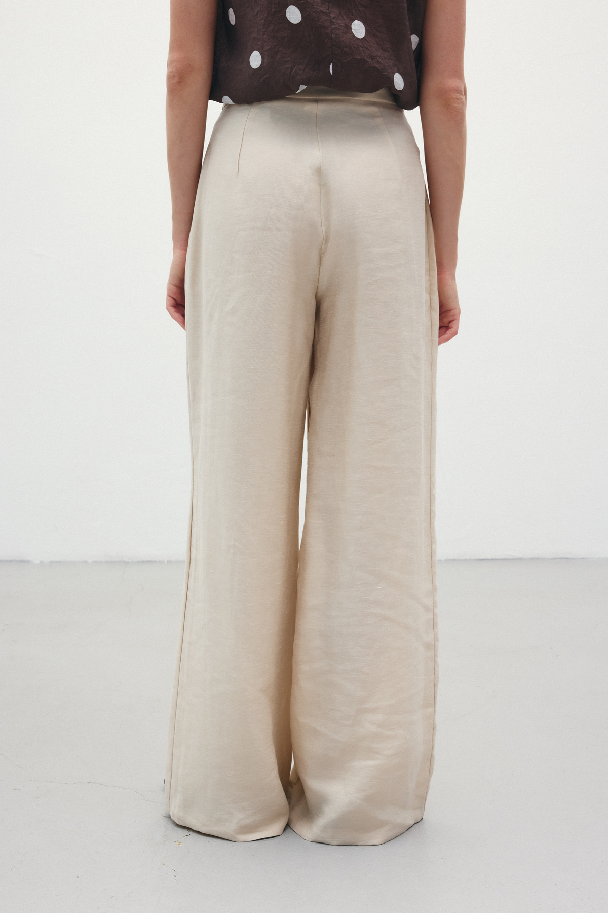 Salaş Keten Pantolon - Taş