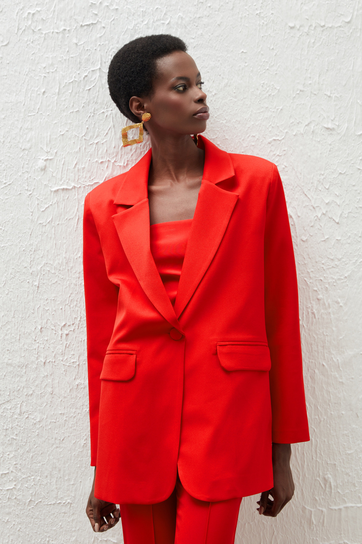 Salaş Klasik Ceket - KIRMIZI