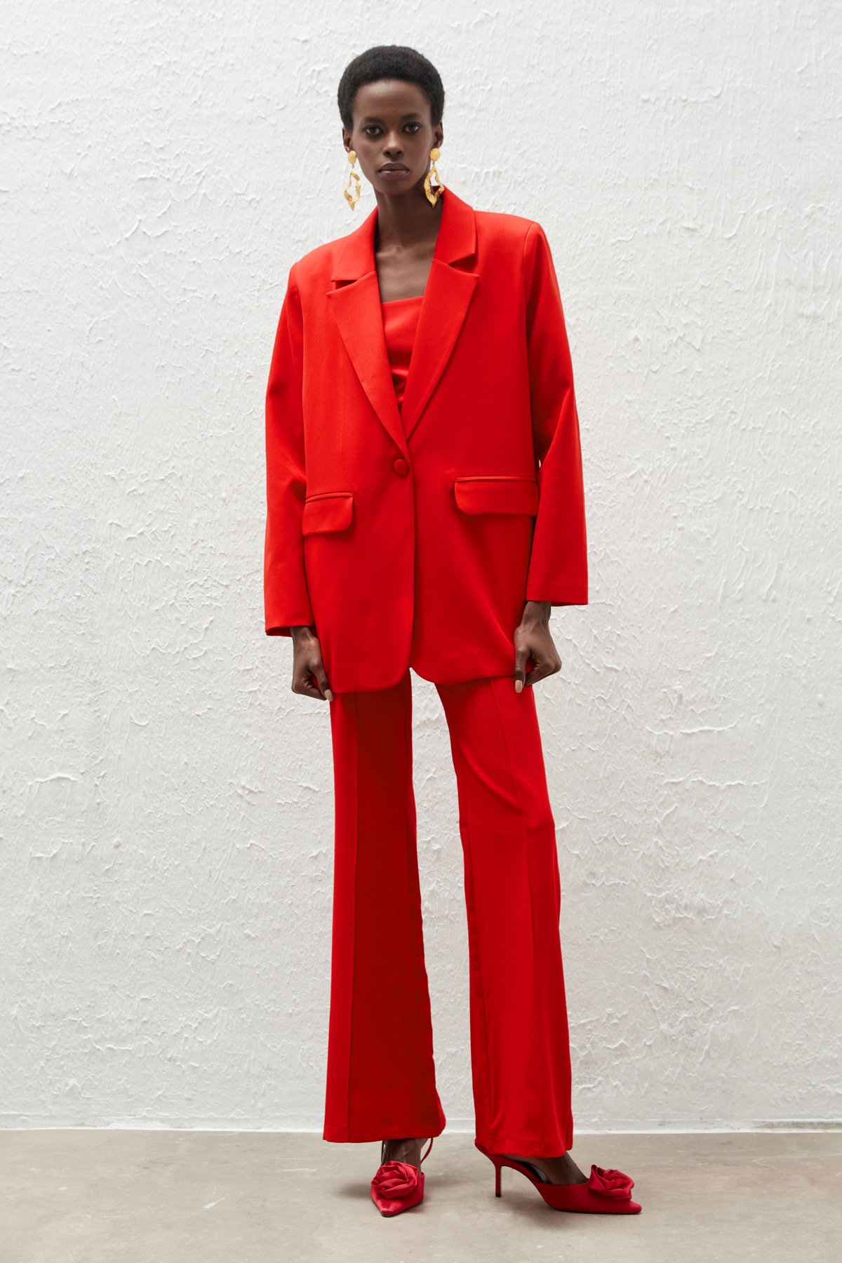 Salaş Klasik Ceket - KIRMIZI