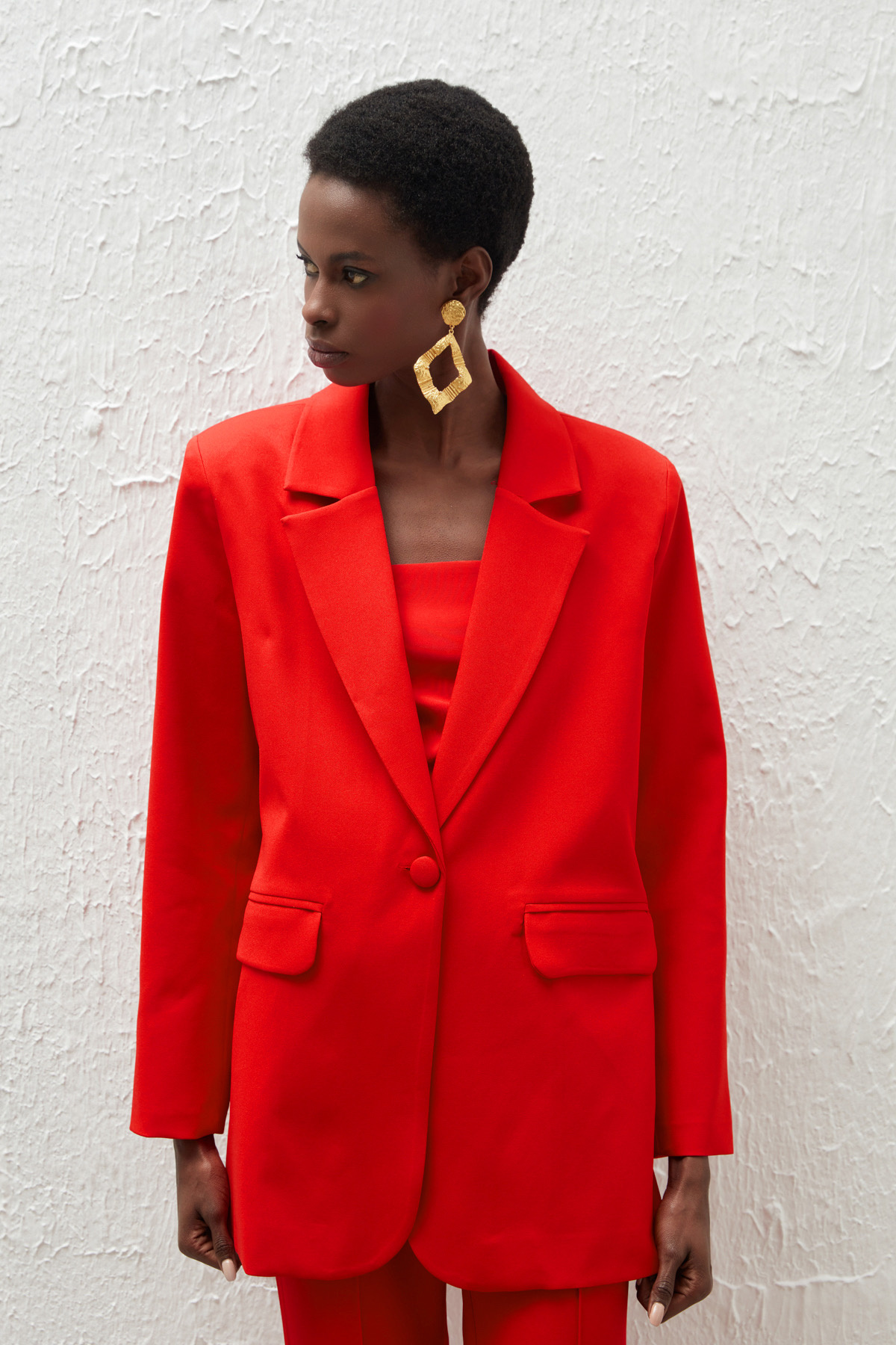 Salaş Klasik Ceket - KIRMIZI