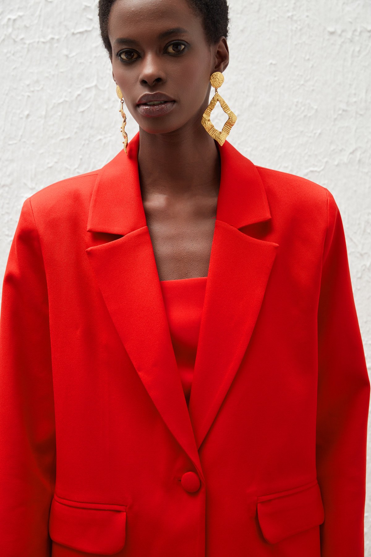 Salaş Klasik Ceket - KIRMIZI