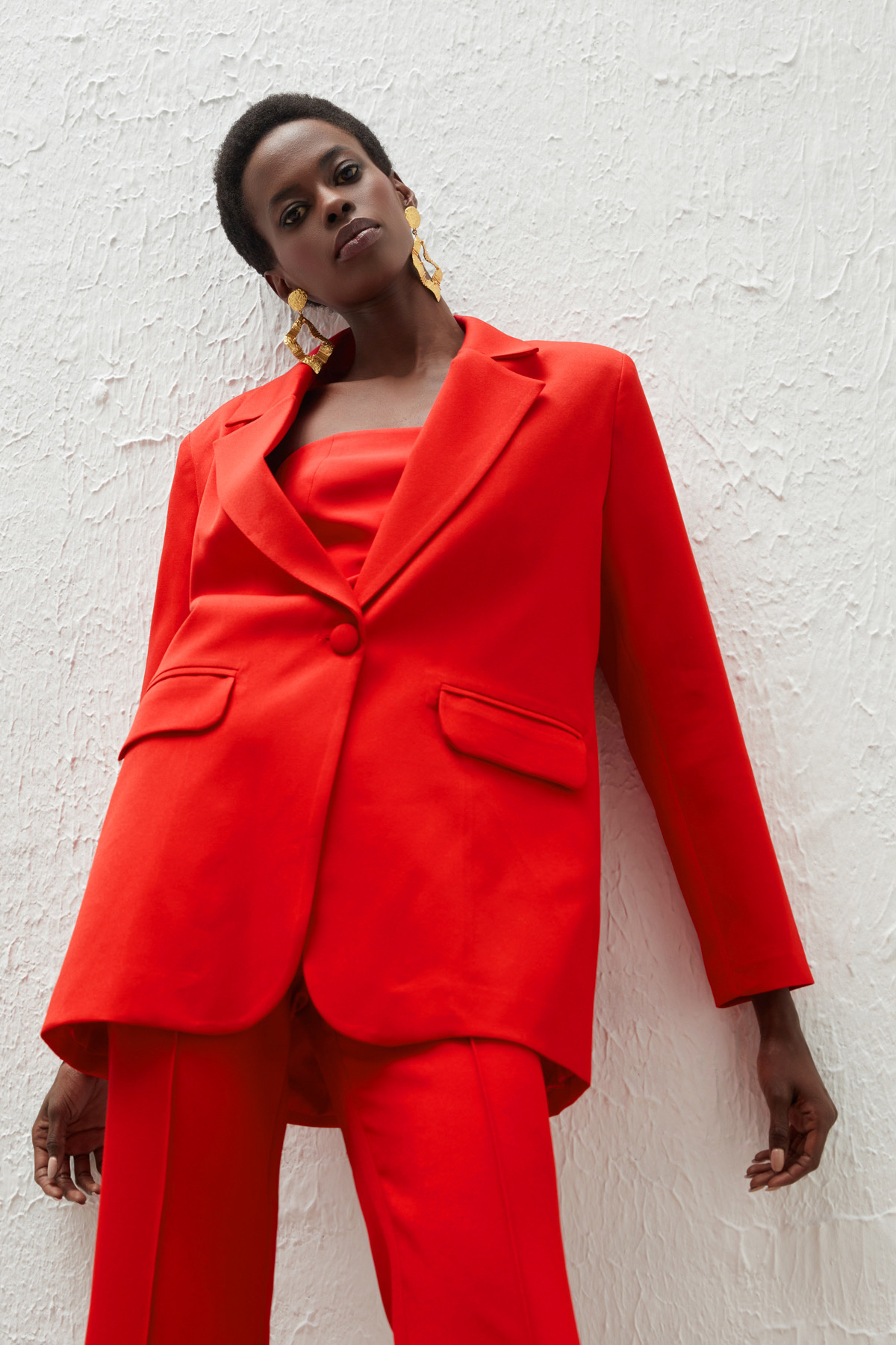 Salaş Klasik Ceket - KIRMIZI