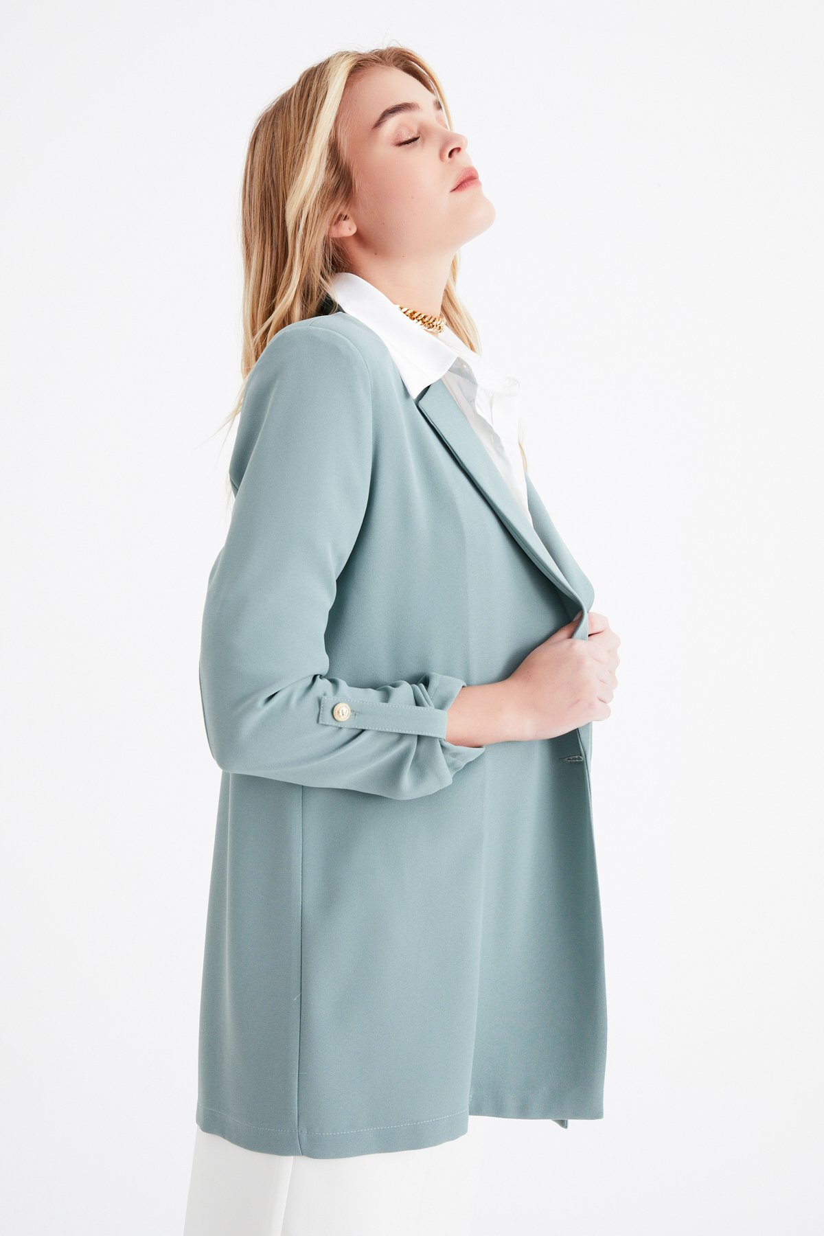 Salaş krep ceket - ÇAĞLA YEŞİLİ