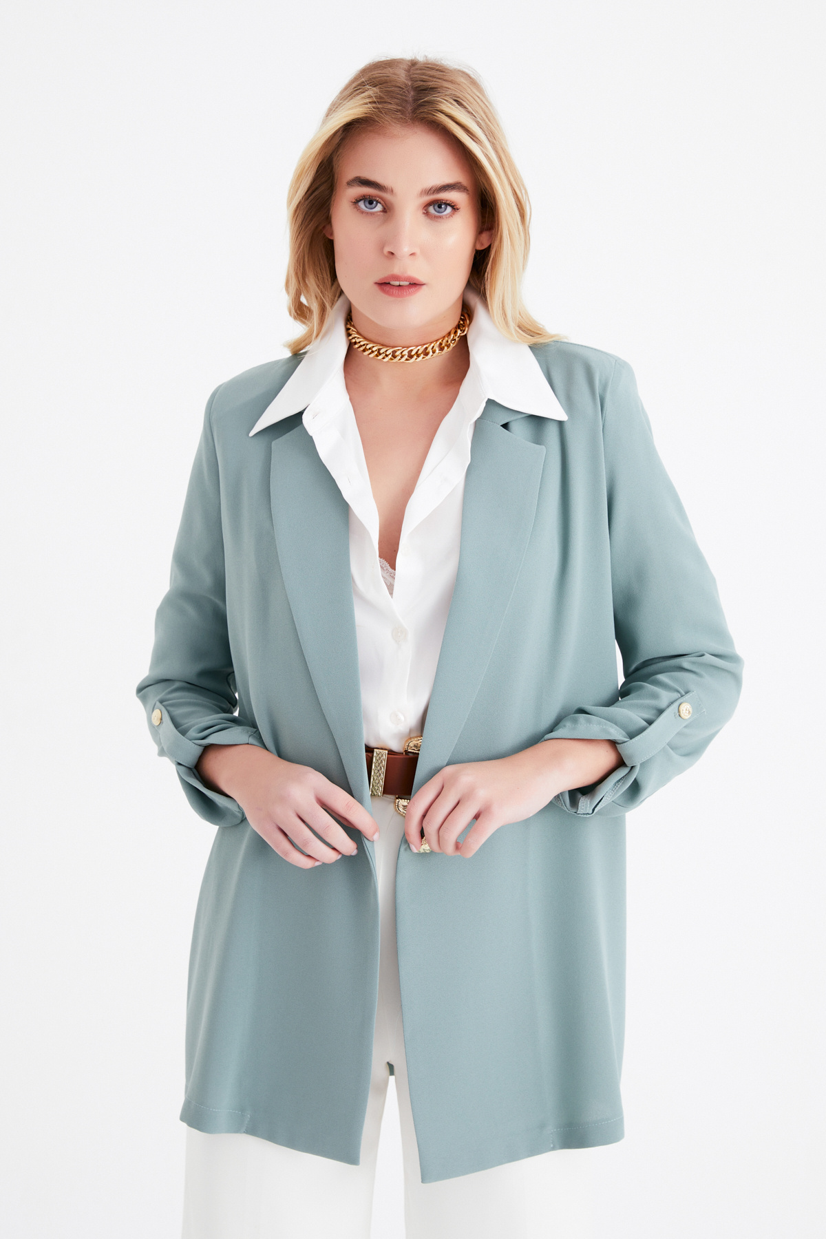 Salaş krep ceket - ÇAĞLA YEŞİLİ