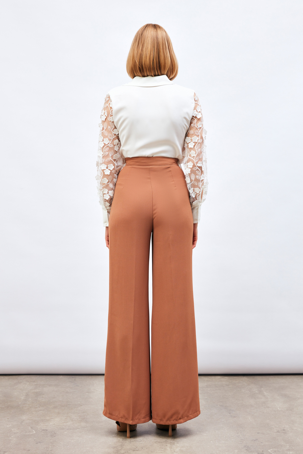 Salaş Krep Pantolon - CAMEL