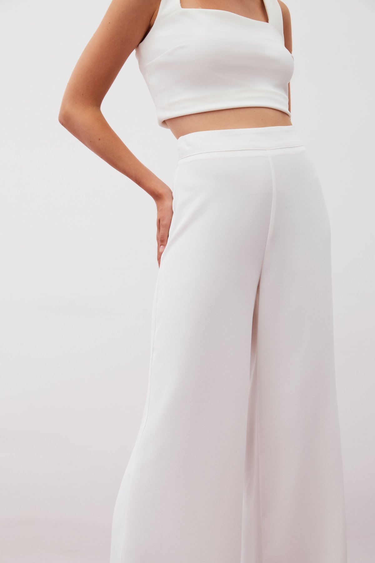 Salaş Krep Pantolon - EKRU