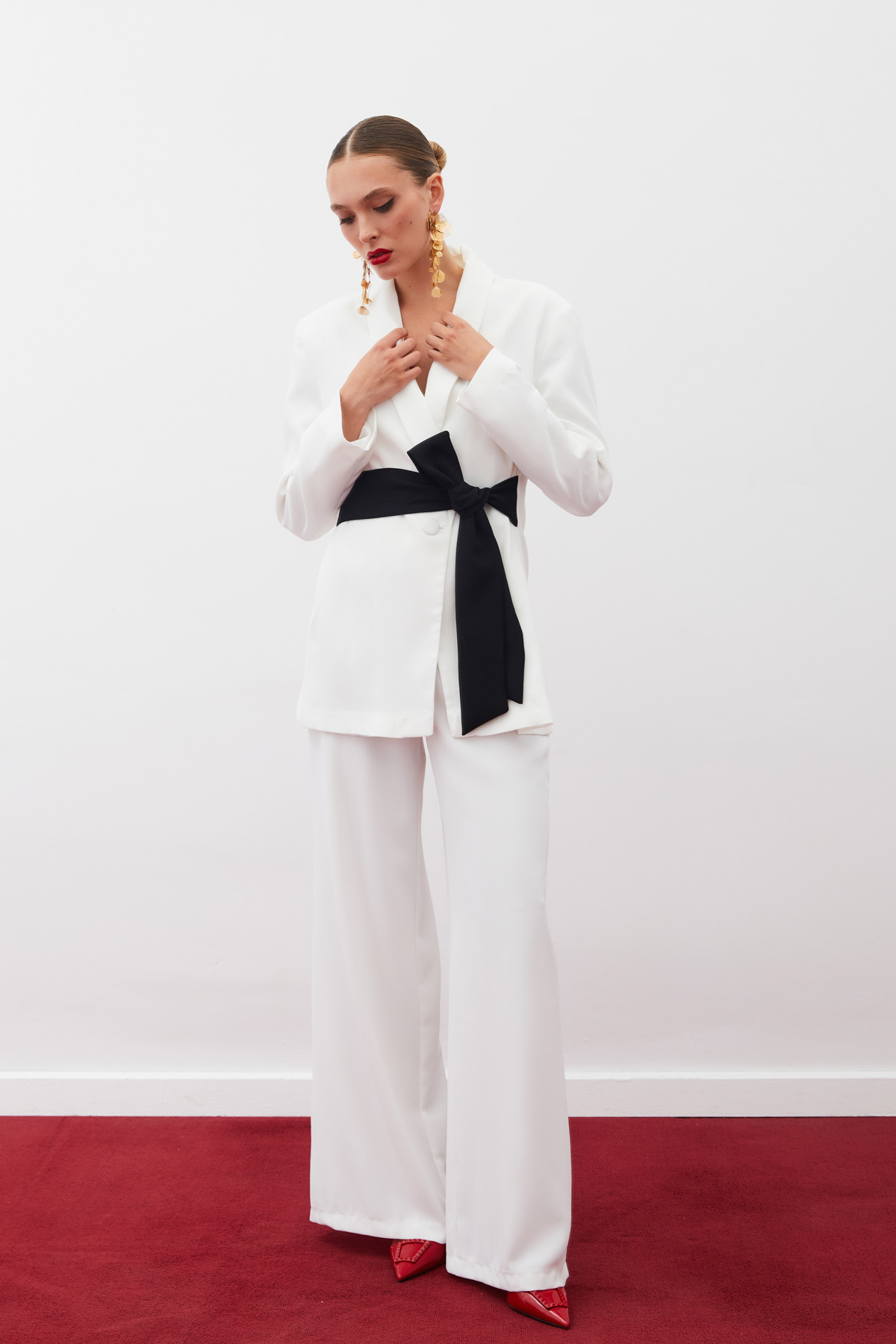 Salaş Krep Pantolon - EKRU