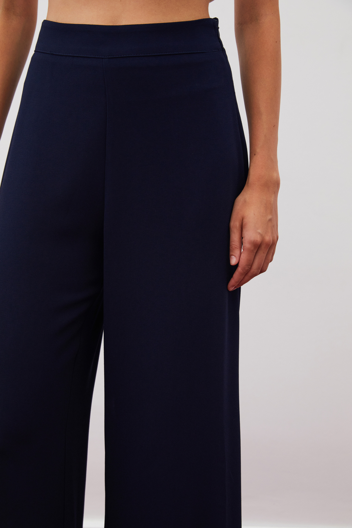 Salaş Krep Pantolon - LACİVERT