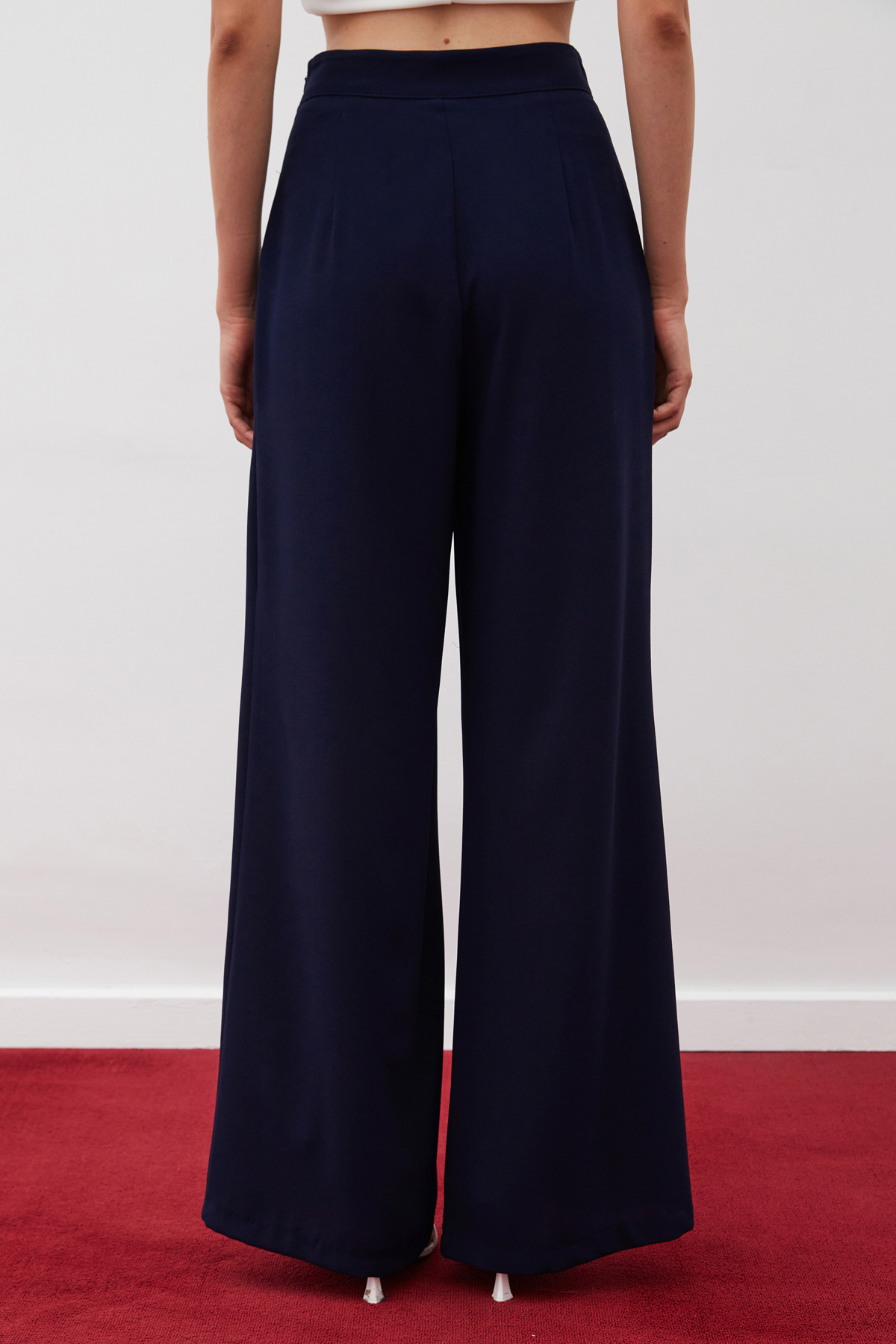 Salaş Krep Pantolon - LACİVERT