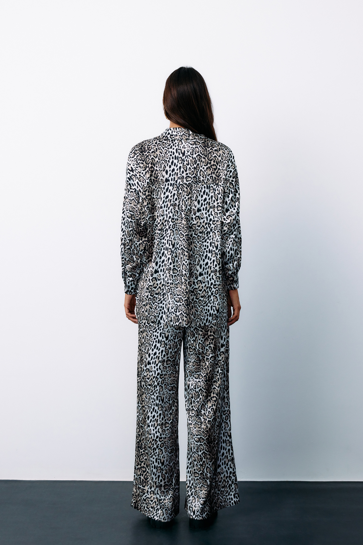 Salaş Leopar Gömlek - EKRU