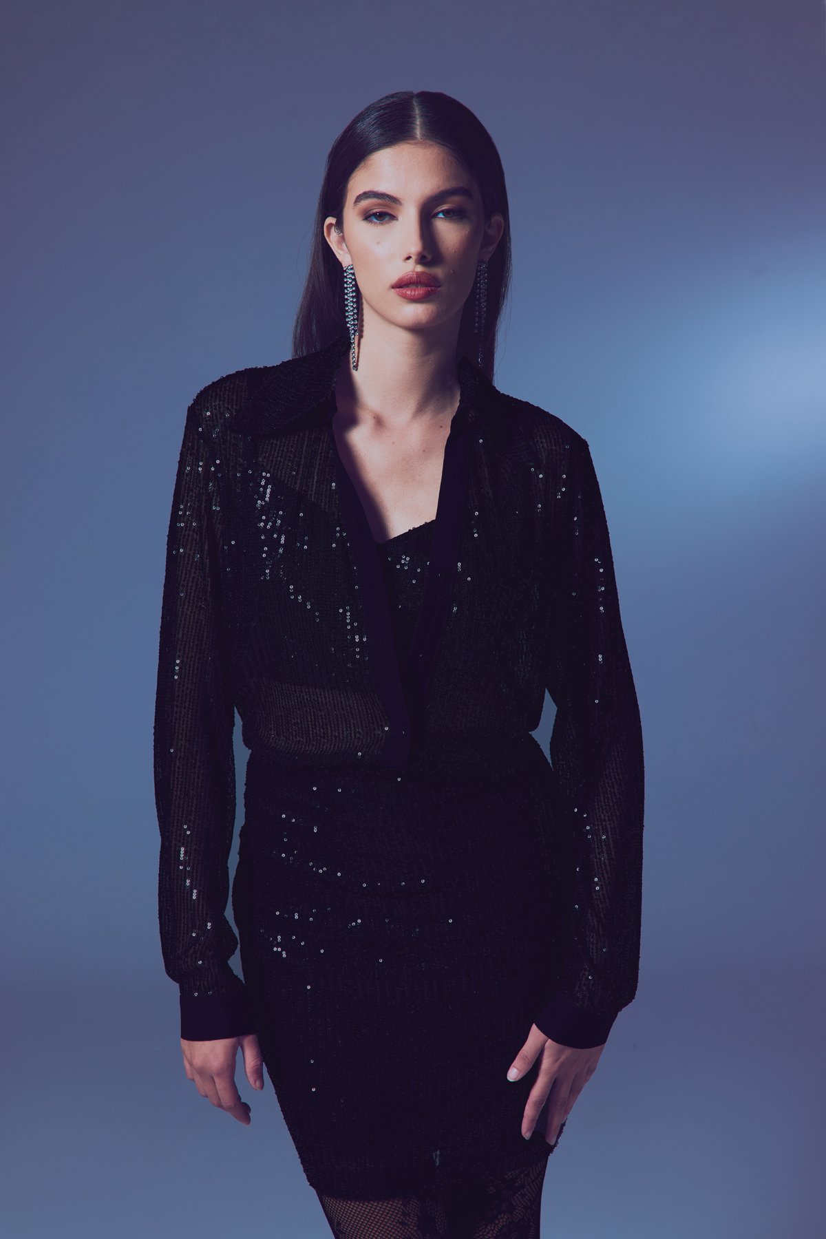 Salaş Payet Gömlek - Siyah