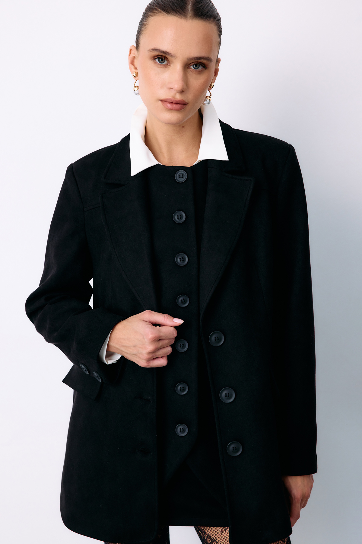 Salaş Süet Ceket - SİYAH