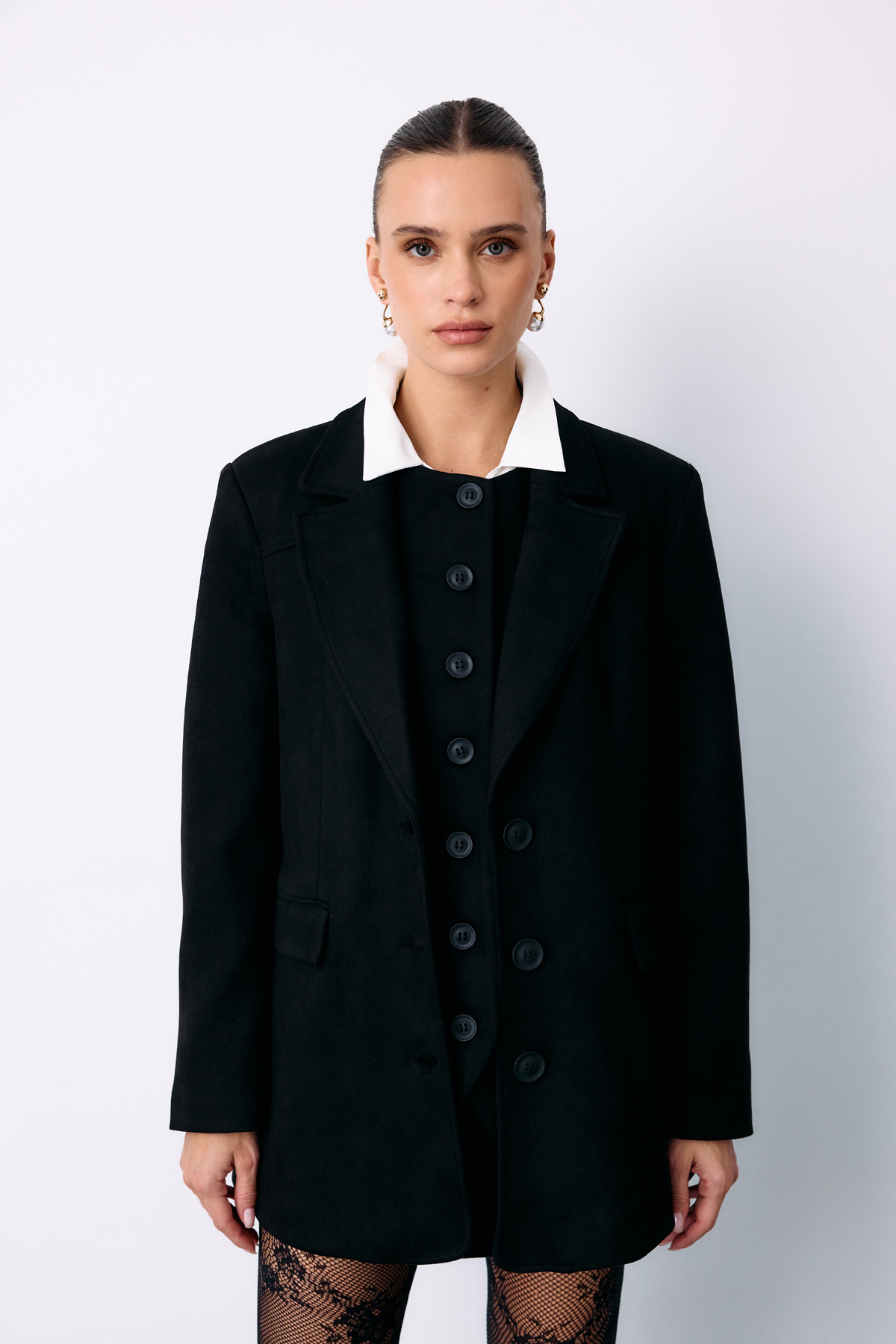 Salaş Süet Ceket - SİYAH