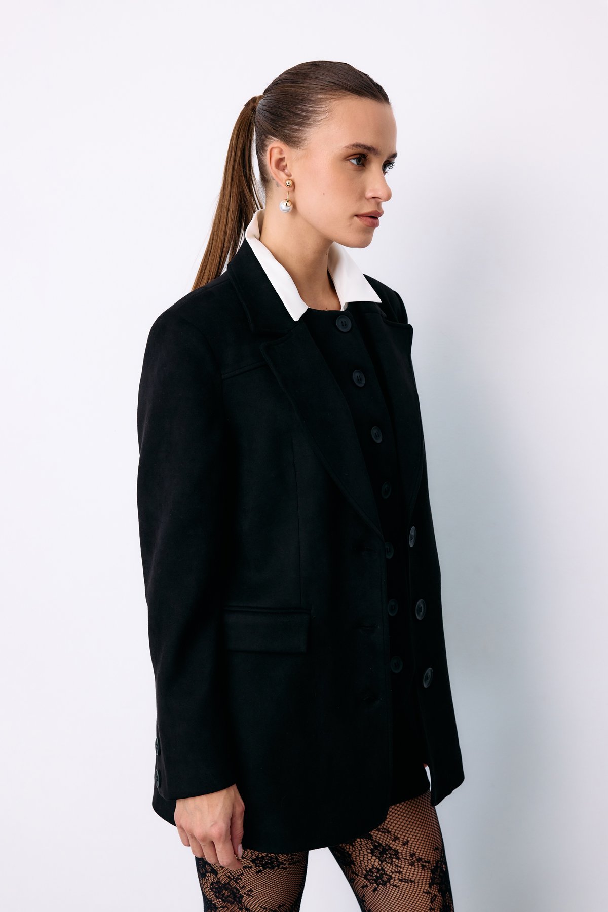 Salaş Süet Ceket - SİYAH