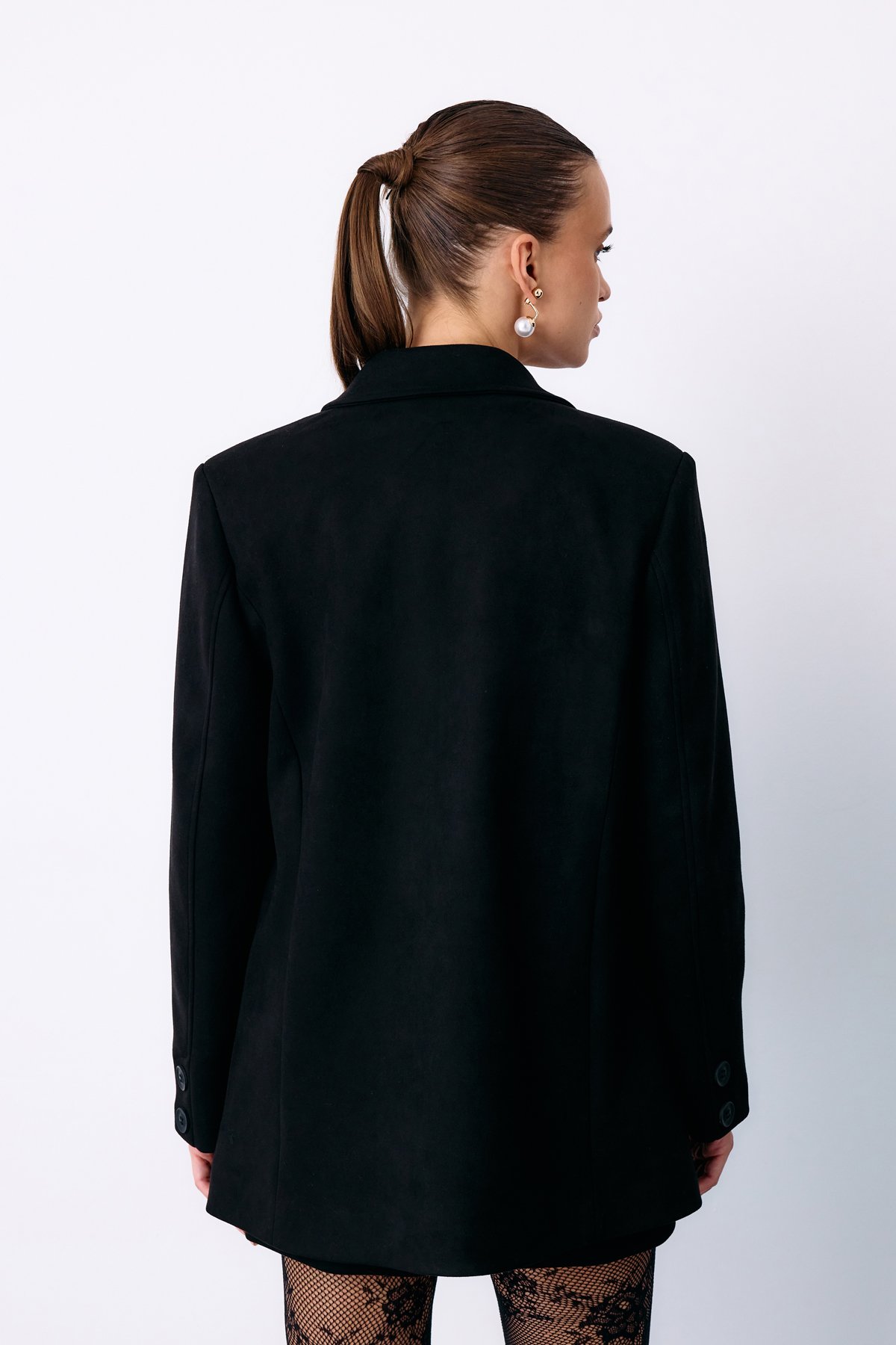 Salaş Süet Ceket - SİYAH