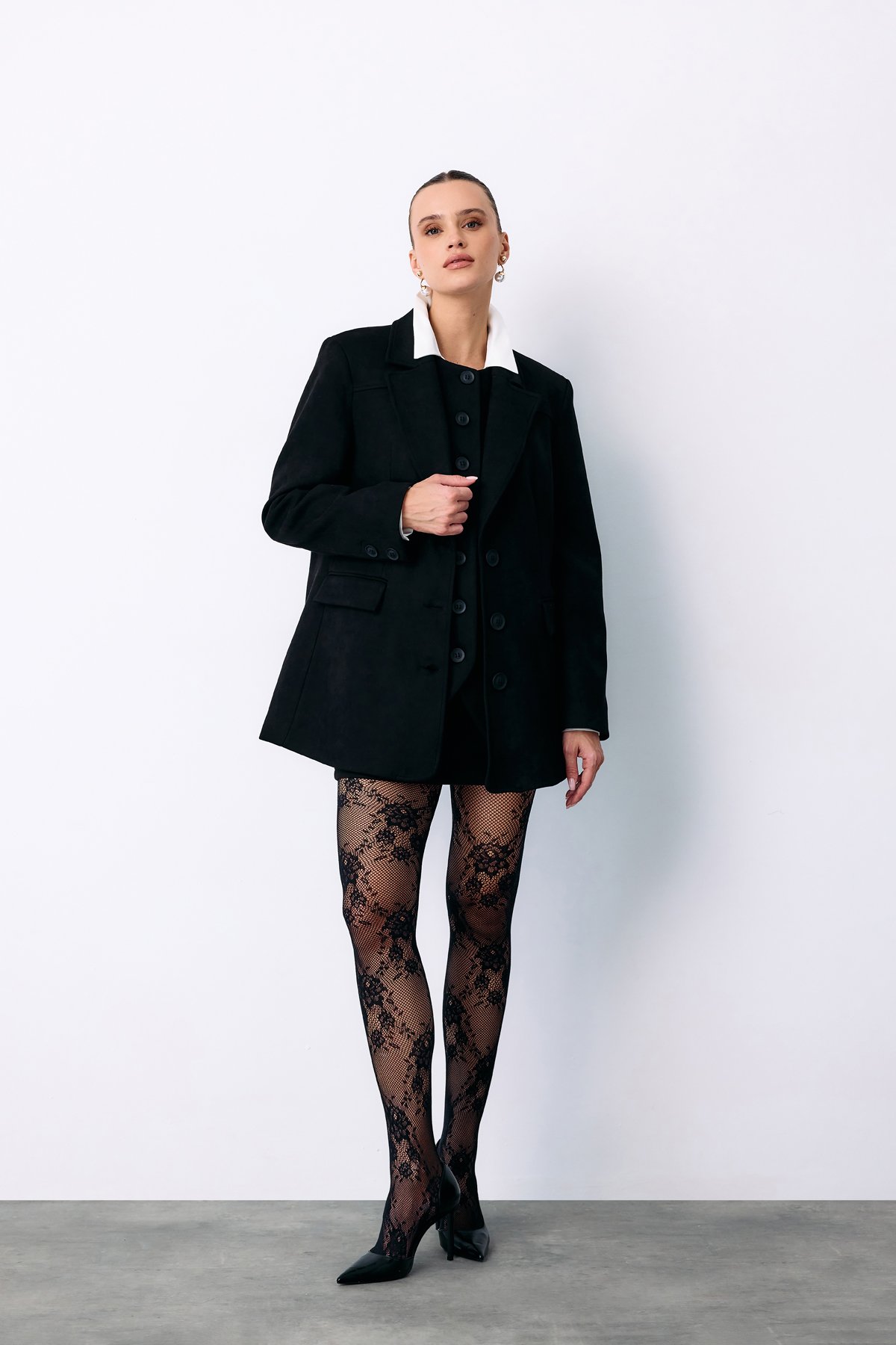 Salaş Süet Ceket - SİYAH