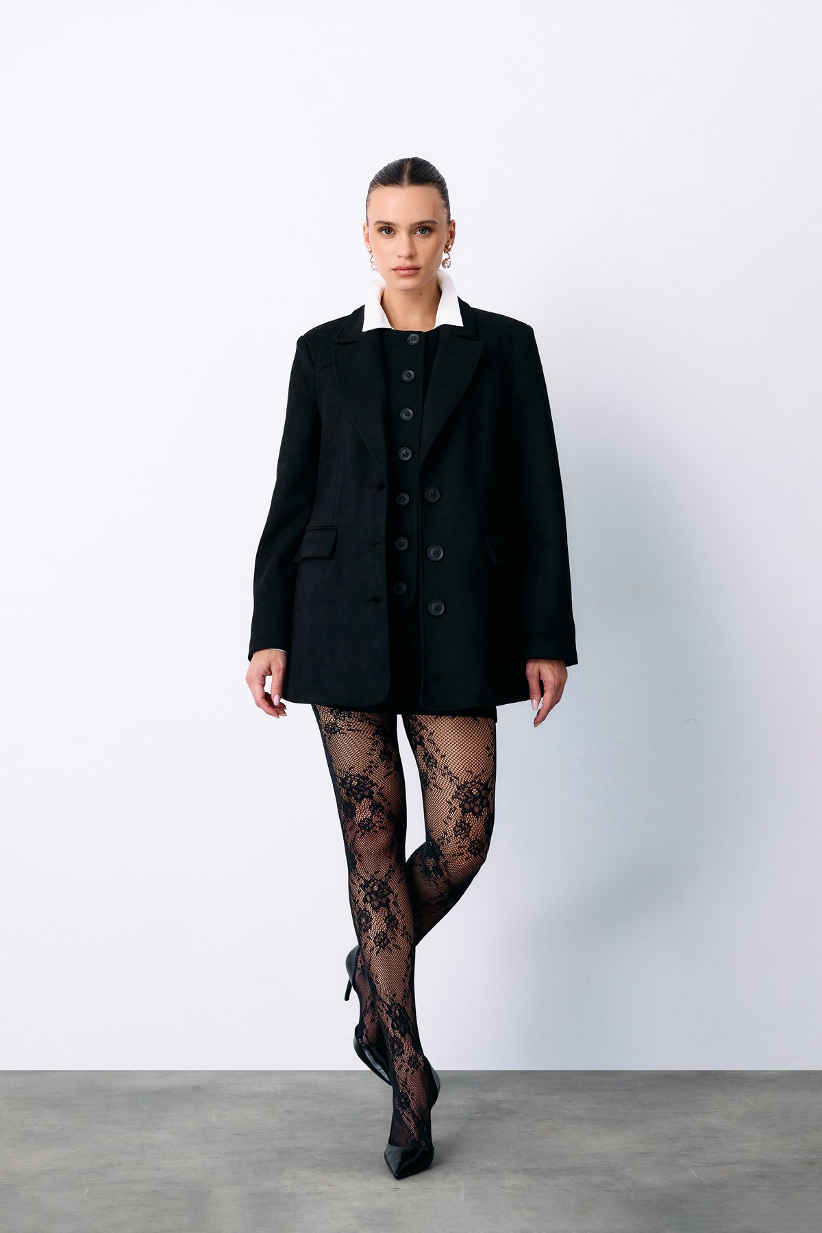 Salaş Süet Ceket - SİYAH