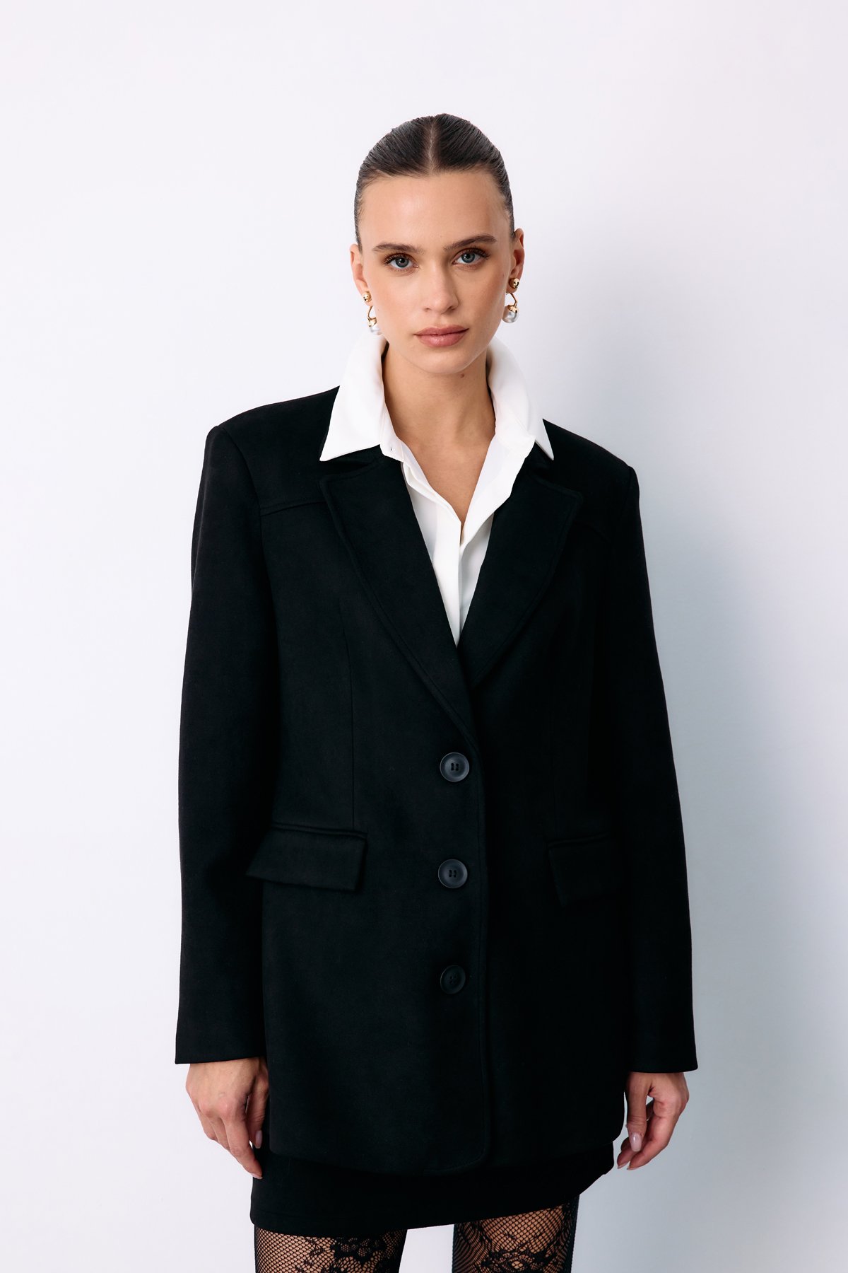 Salaş Süet Ceket - SİYAH