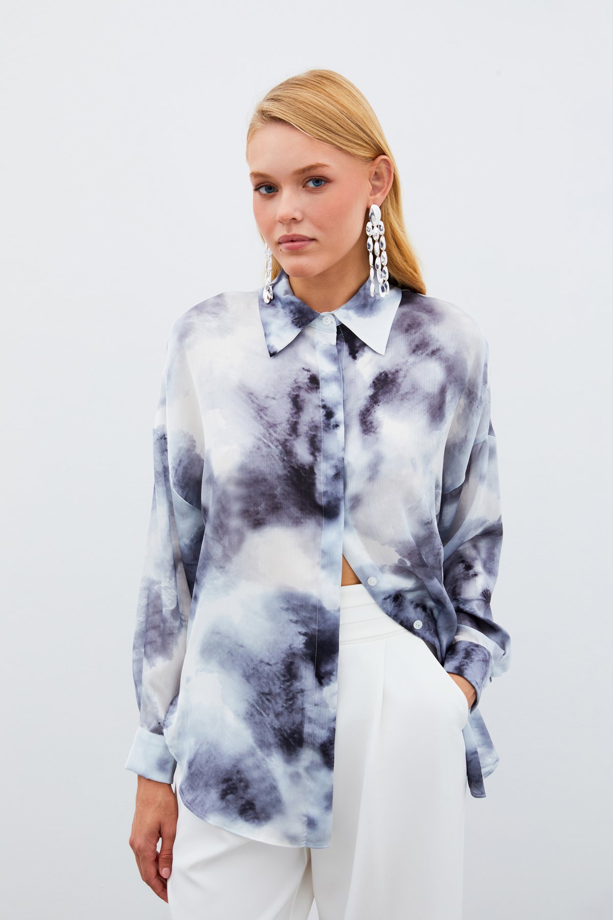 Salaş Uzun Gömlek - GRİ