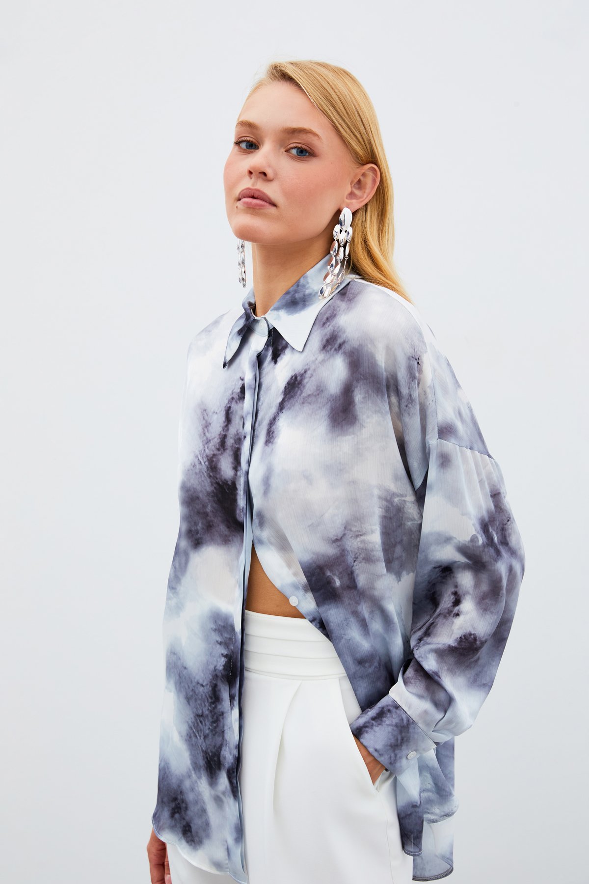 Salaş Uzun Gömlek - GRİ