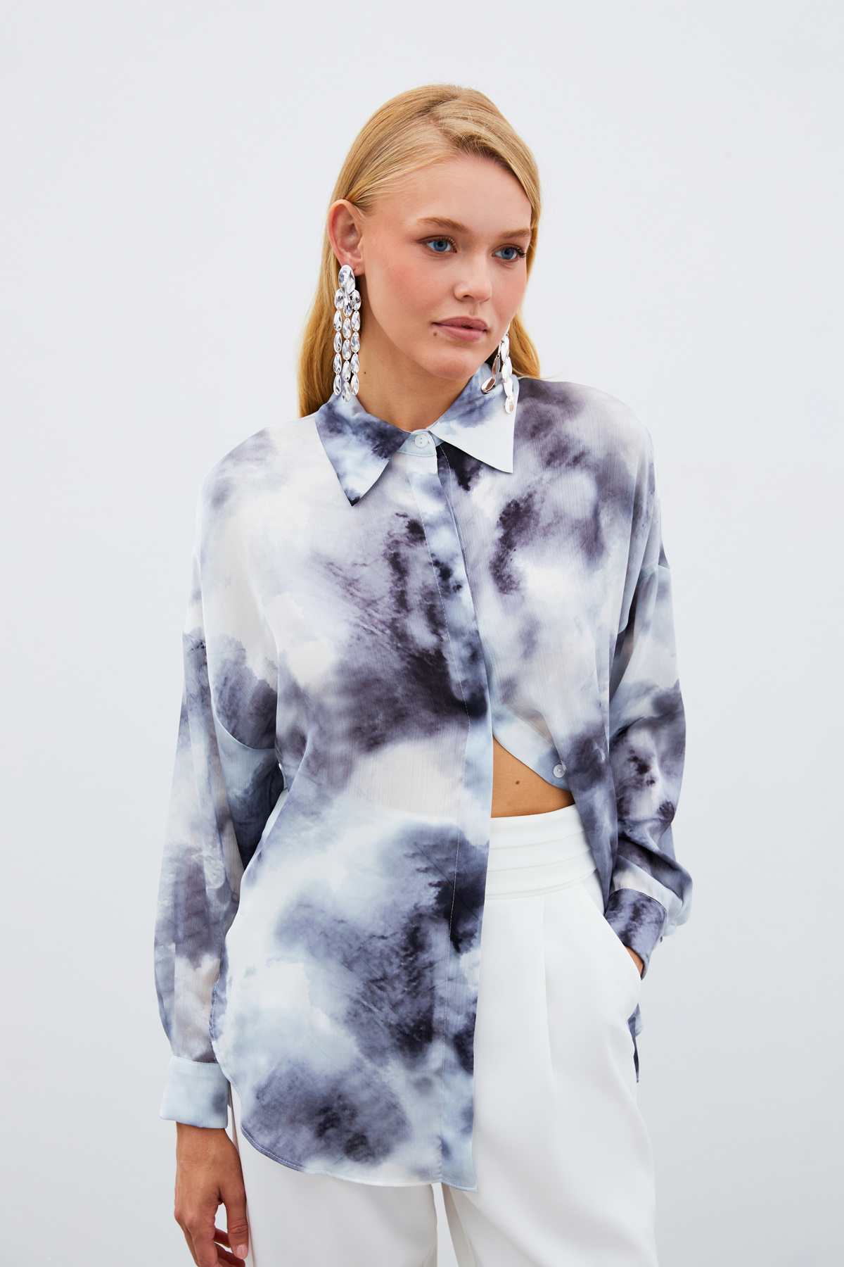 Salaş Uzun Gömlek - GRİ