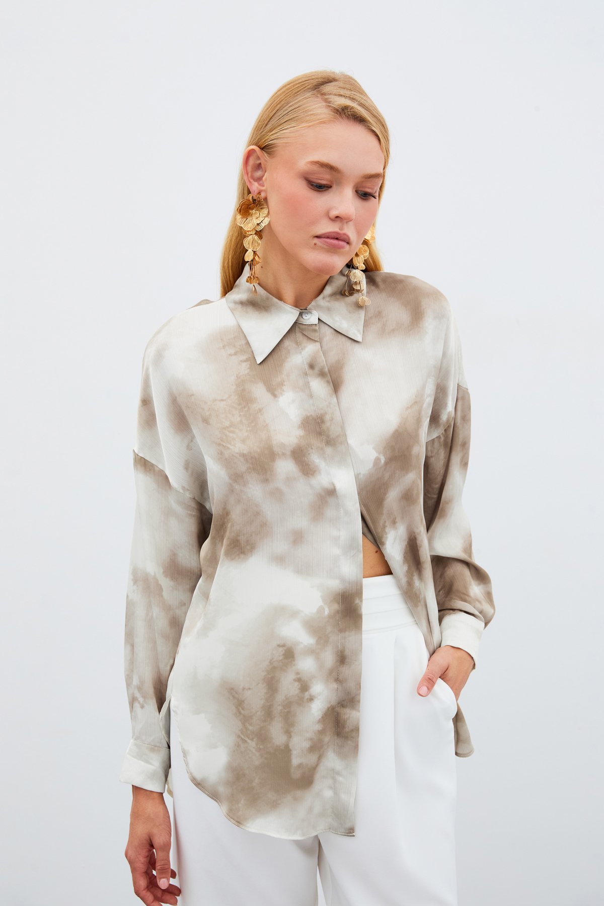 Salaş Uzun Gömlek - Haki