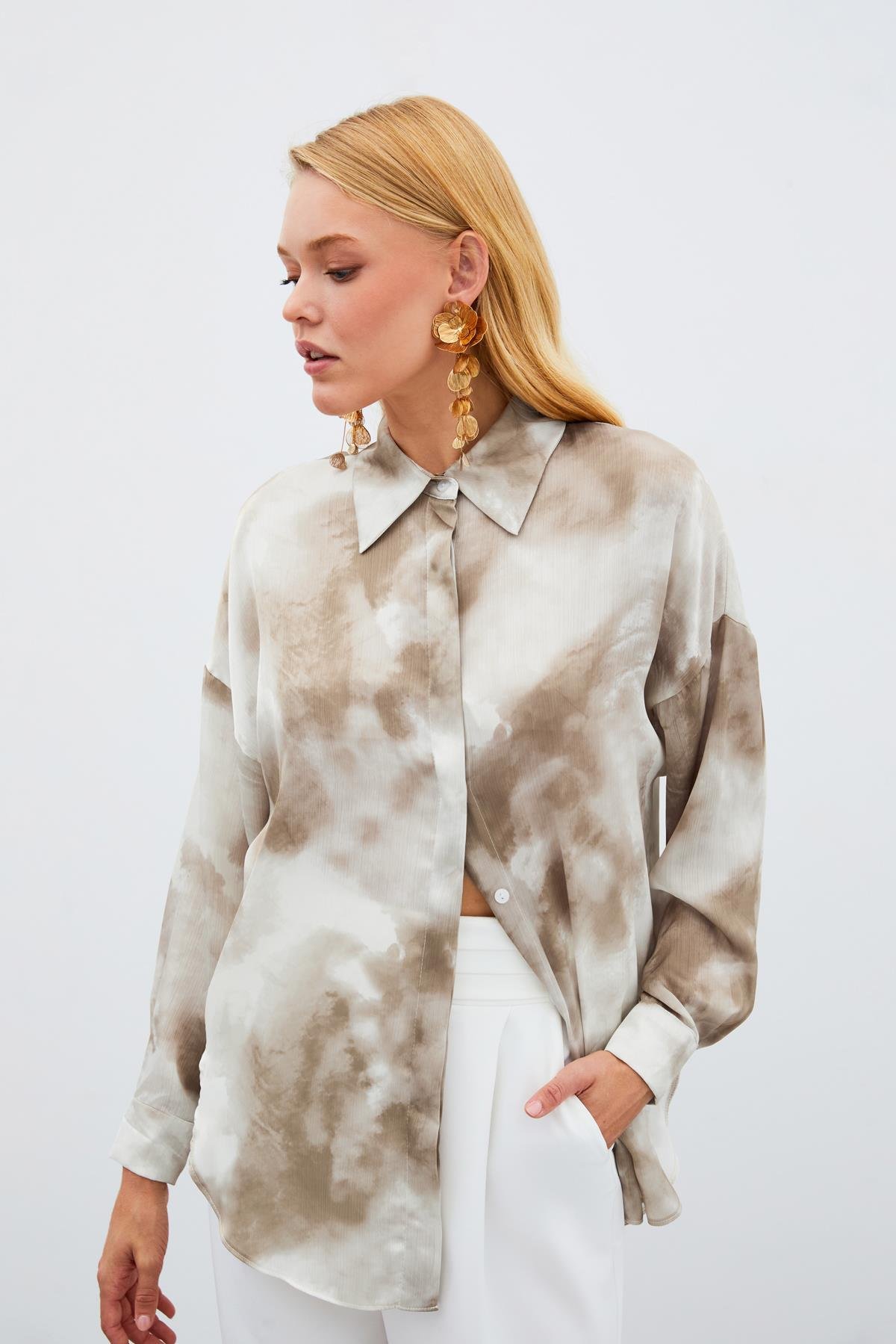 Salaş Uzun Gömlek - Haki