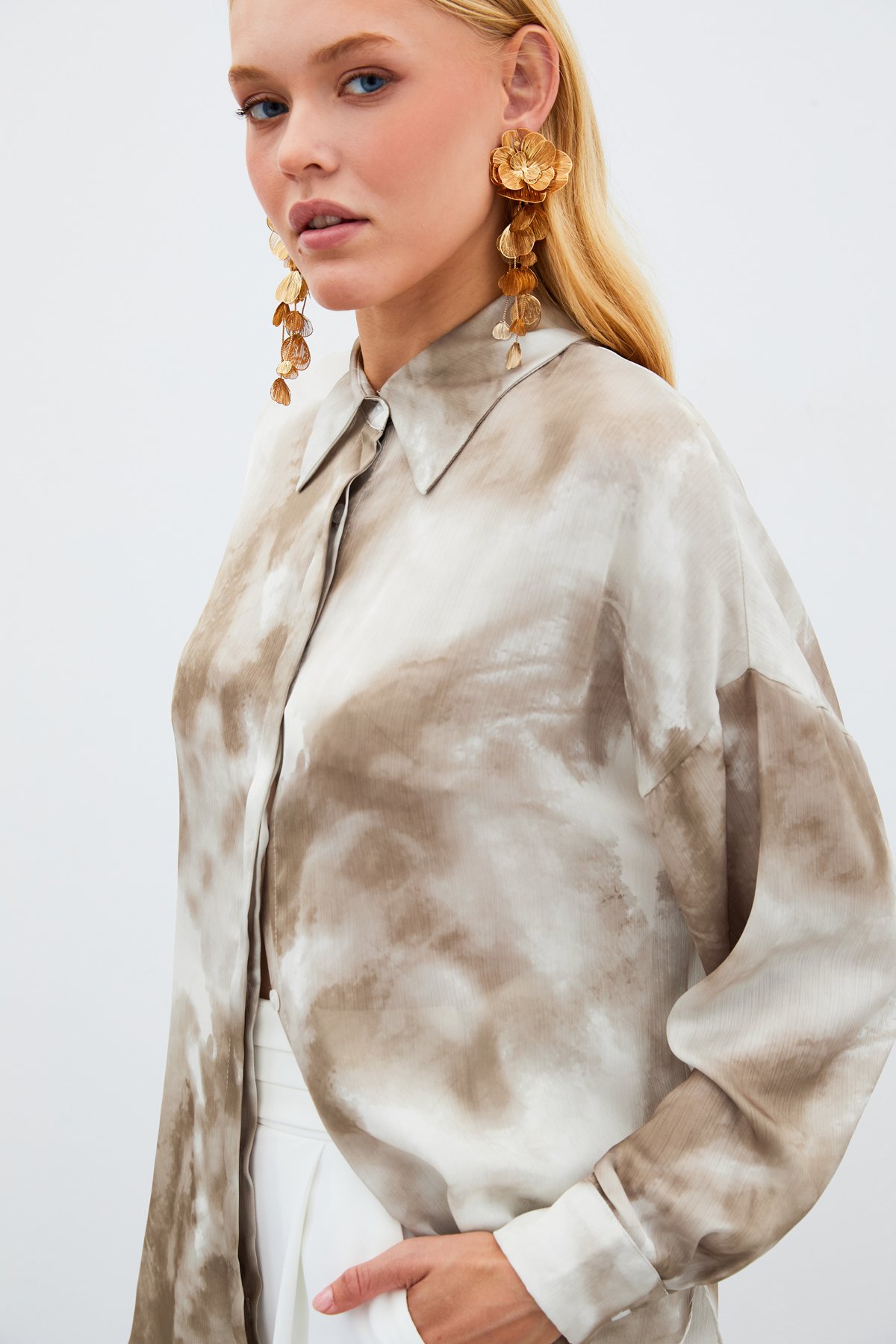 Salaş Uzun Gömlek - Haki