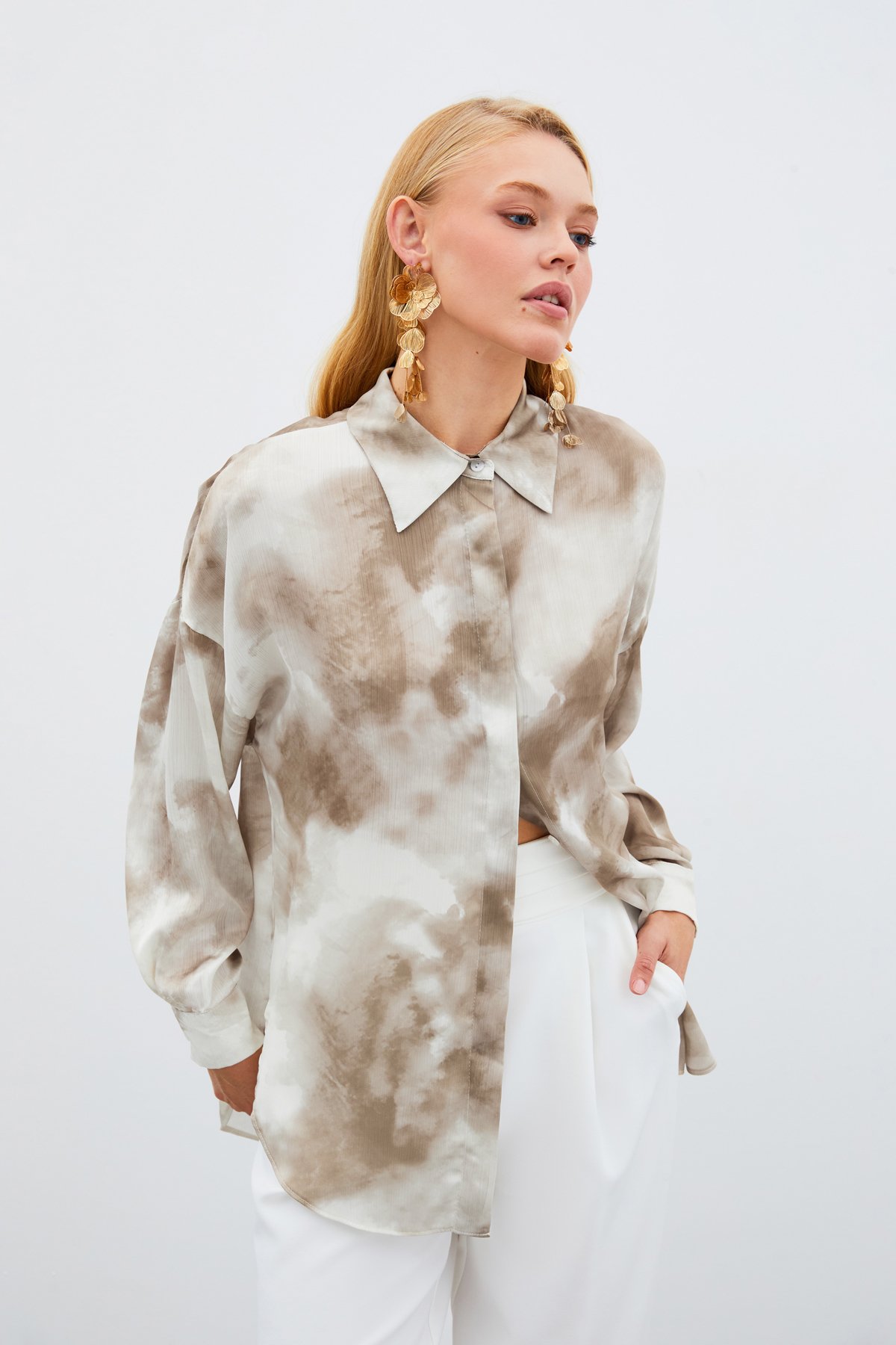 Salaş Uzun Gömlek - Haki