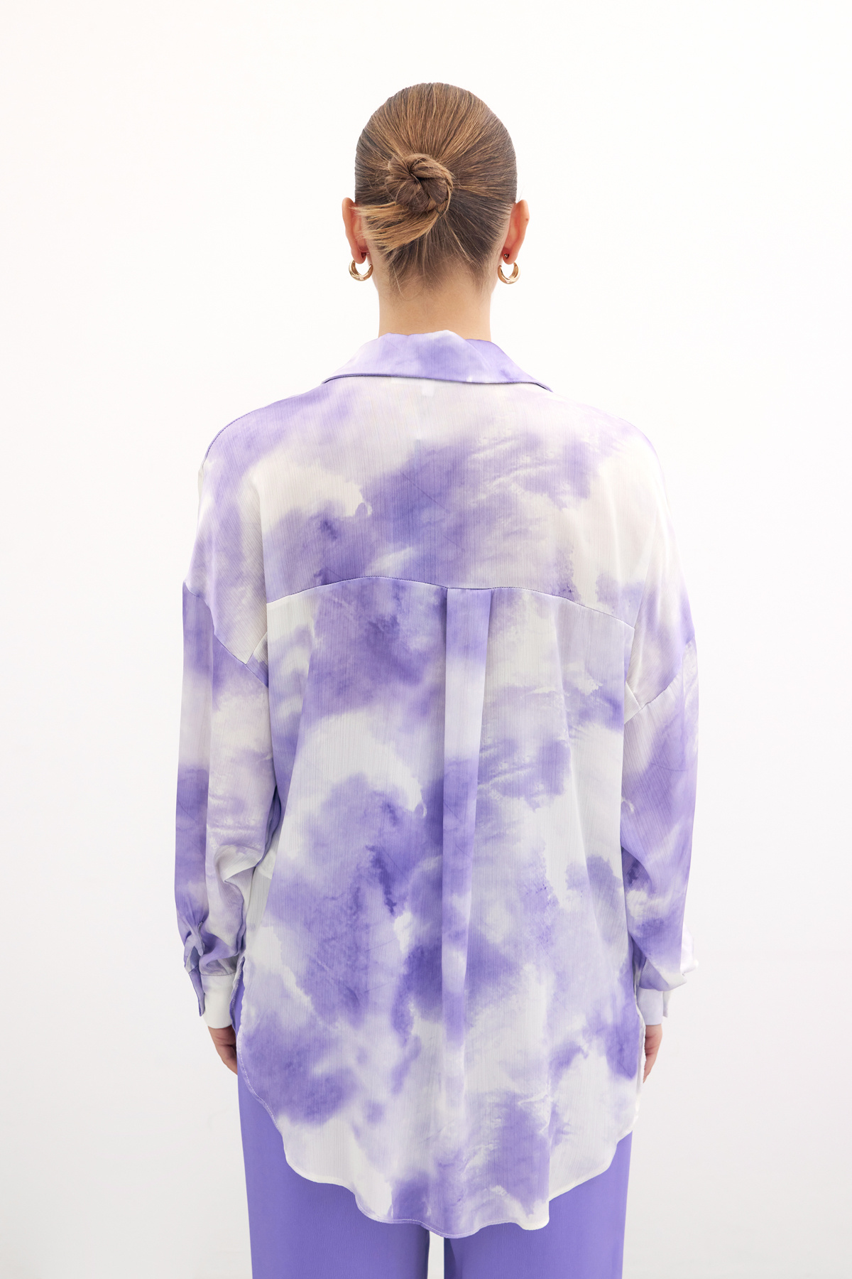 Salaş Uzun Gömlek - Lila