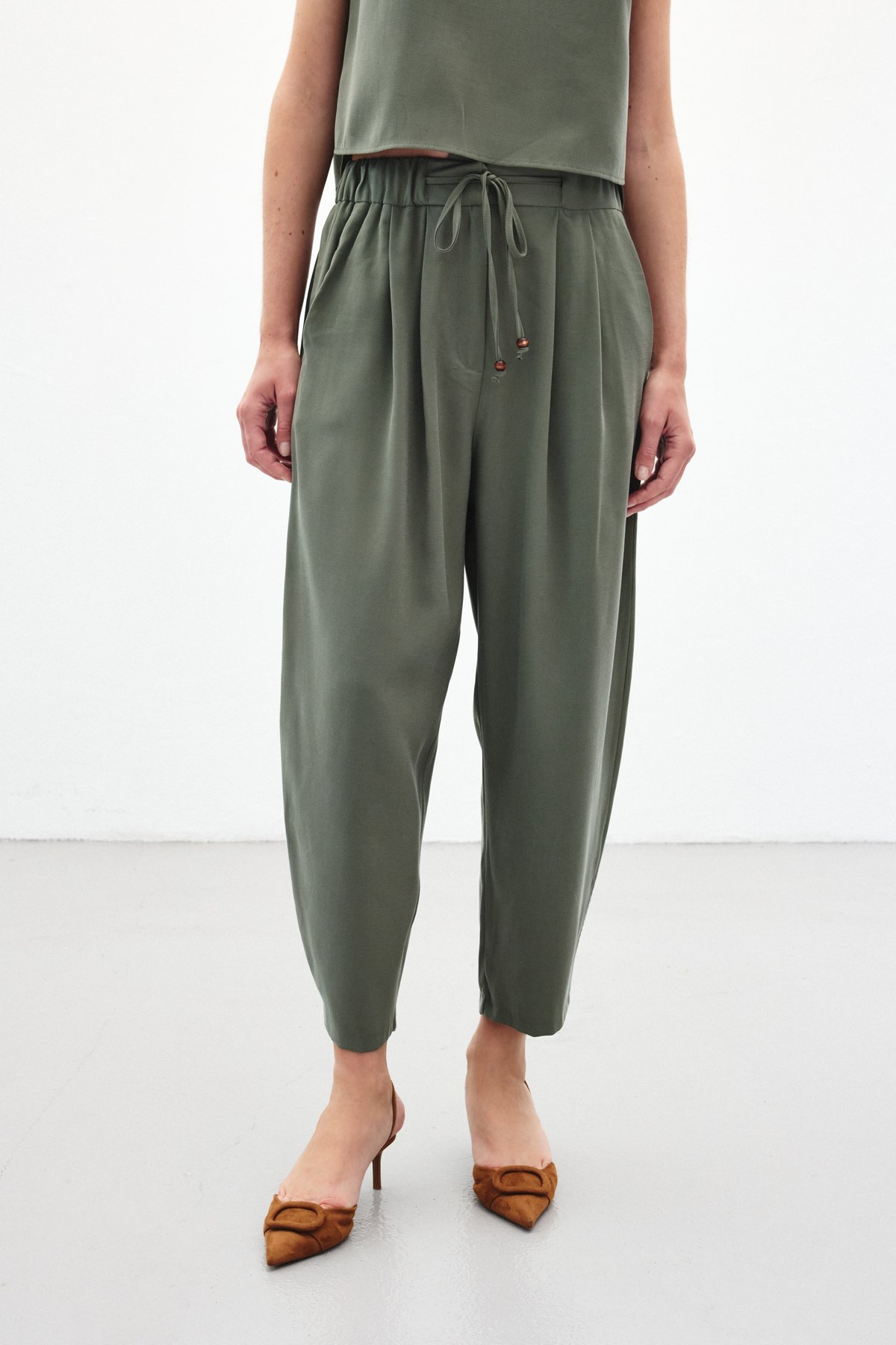 Şalvar Kesim Pantolon - Haki