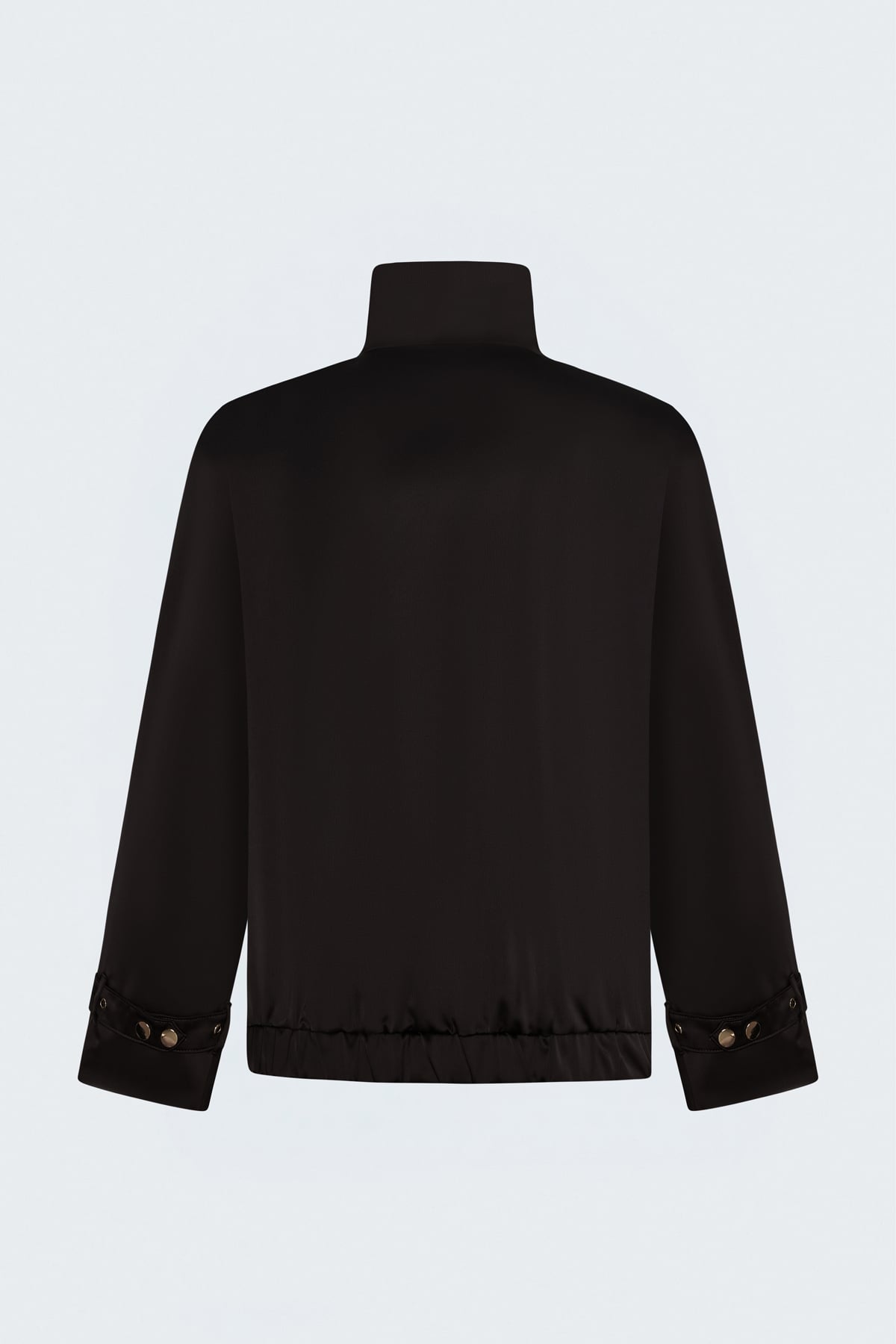 Satin Bomber Jacket - Brown