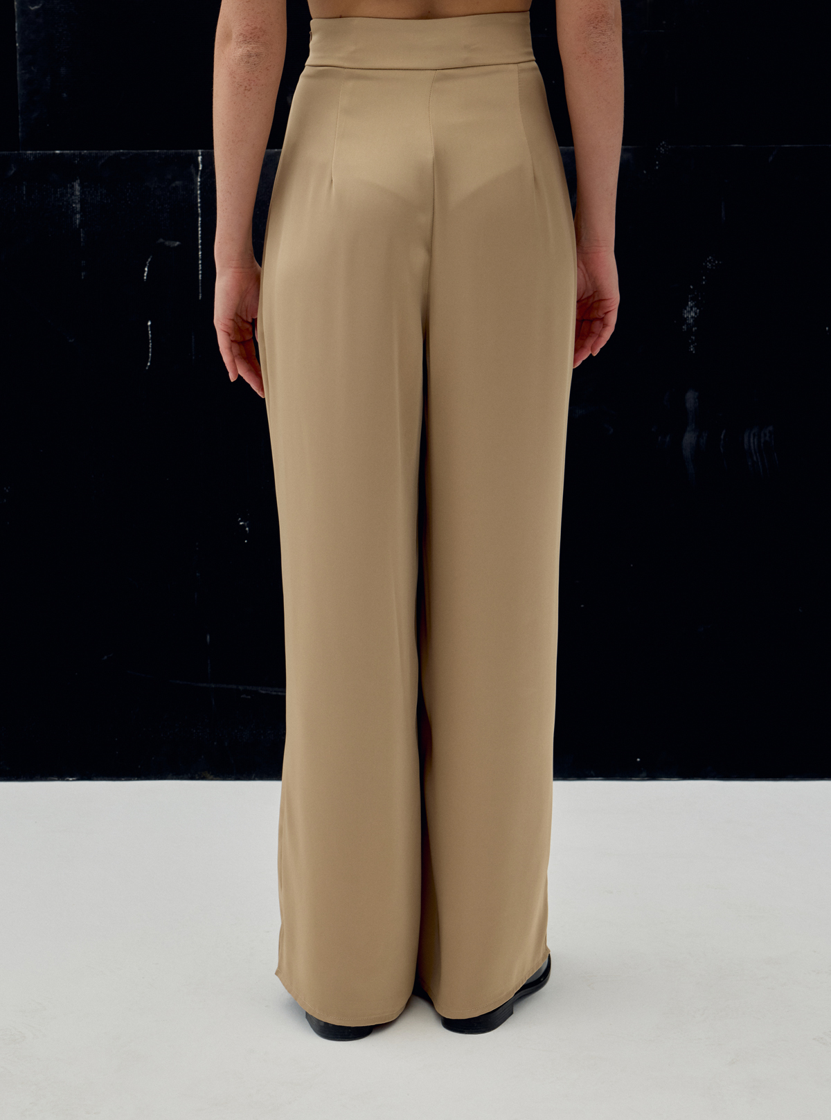 Saten Pantolon - Camel