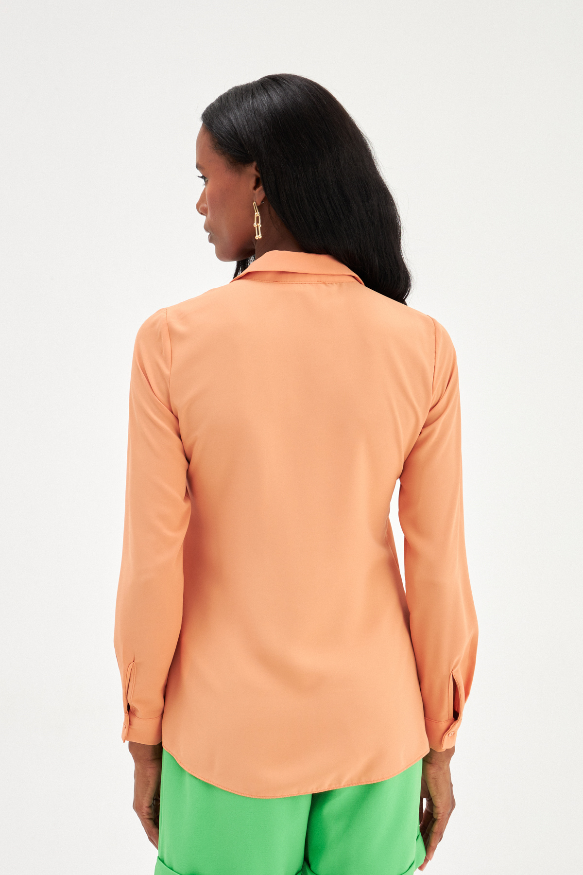 Şifon klasik gömlek - SOMON